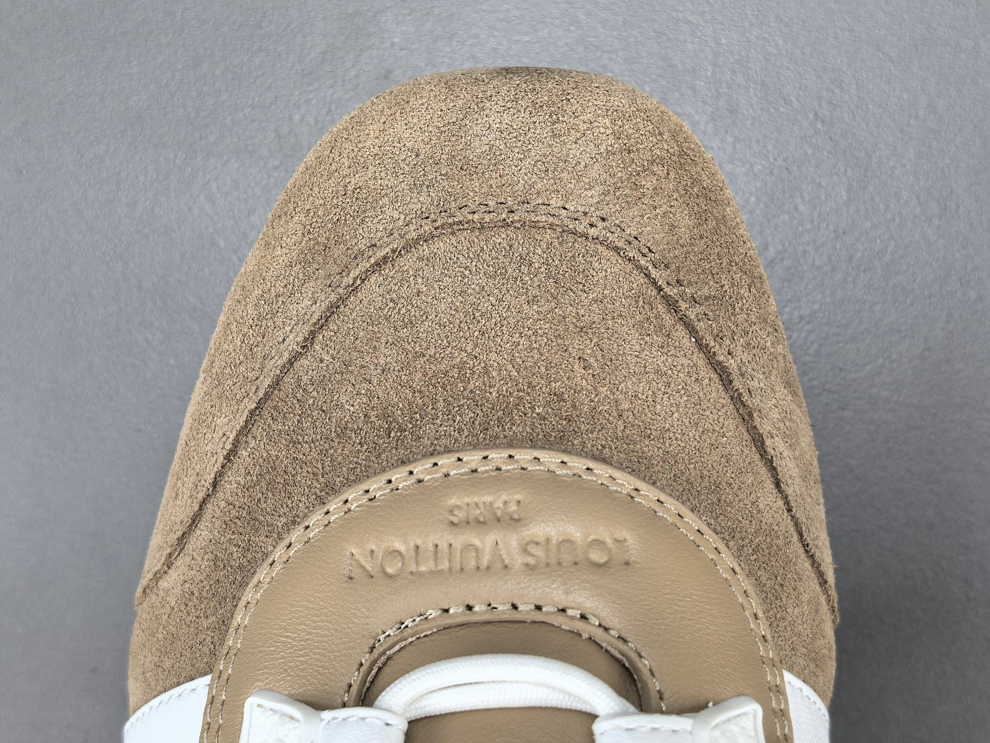 Louis Vuitton Sneakerina German trainer–style women’s shoes made from cowhide leather, featuring a round toe, lace-up closure, ballet-inspired design, thin sole, and low-top silhouette. Designed for everyday lifestyle and casual wear. - Image 8