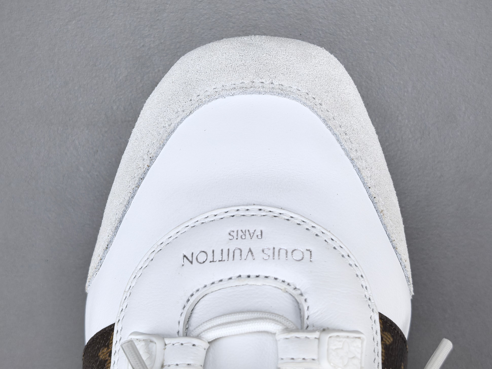 Louis Vuitton Sneakerina German trainer–style women’s casual sneakers made from cowhide leather, featuring a round toe, lace-up closure, ballet-inspired style, thin sole, and low-top design. Suitable for everyday lifestyle and casual wear. Sizes: 35, 36, 37, 38, 39, 40 (Women’s shoes). - Image 3