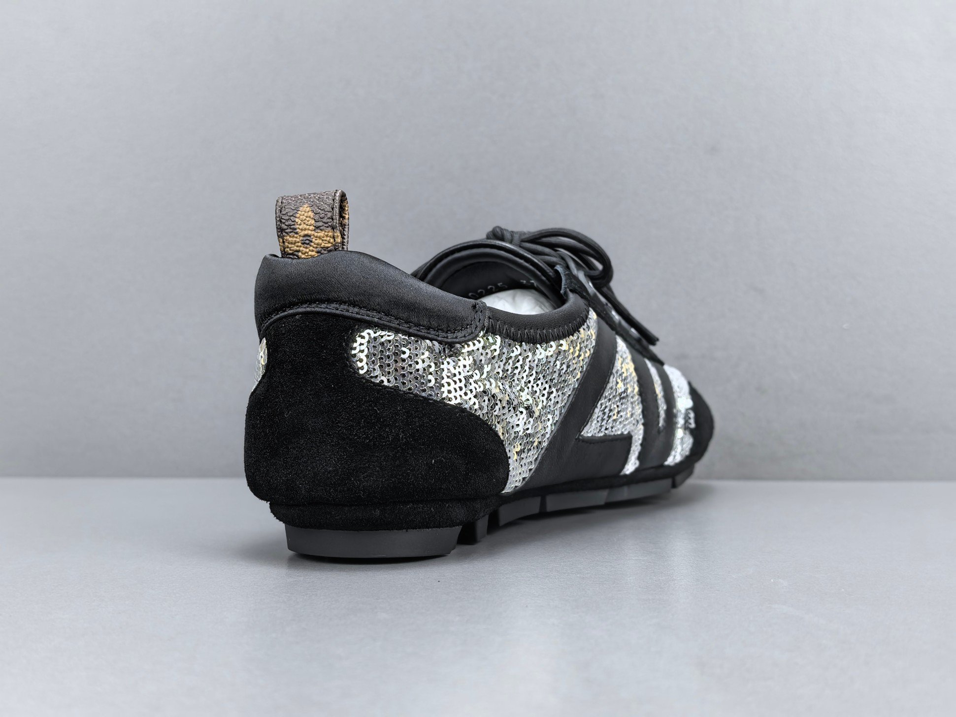 Louis Vuitton Sneakerina German trainer–style women’s casual sneakers made from cowhide leather, featuring a round toe, lace-up closure, ballet-inspired design, thin sole, and low-top silhouette. Designed for everyday lifestyle and casual wear. Sizes: 35, 36, 37, 38, 39, 40 (Women’s). - Image 9
