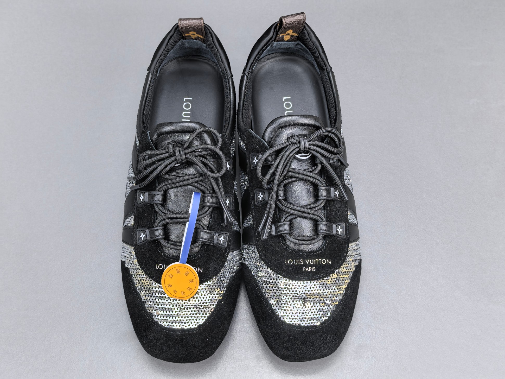Louis Vuitton Sneakerina German trainer–style women’s casual sneakers made from cowhide leather, featuring a round toe, lace-up closure, ballet-inspired design, thin sole, and low-top silhouette. Designed for everyday lifestyle and casual wear. Sizes: 35, 36, 37, 38, 39, 40 (Women’s). - Image 14