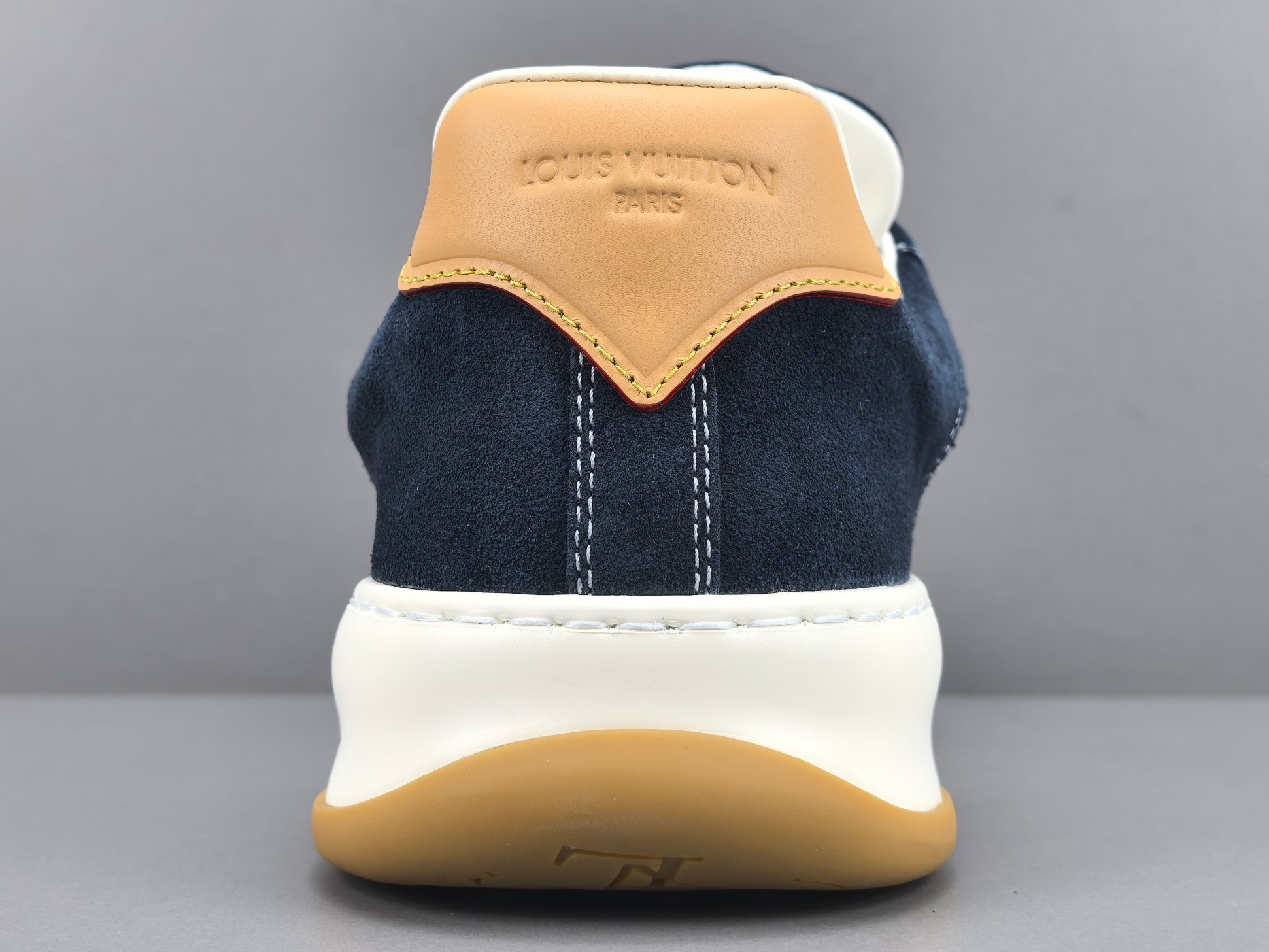 Louis Vuitton Tilted Men’s low-top skate-style sneakers made of suede calf leather, featuring a round toe and lace-up closure. Sizes: 39, 40, 41, 42, 43, 44, 45, 46 (Men’s) - Image 9