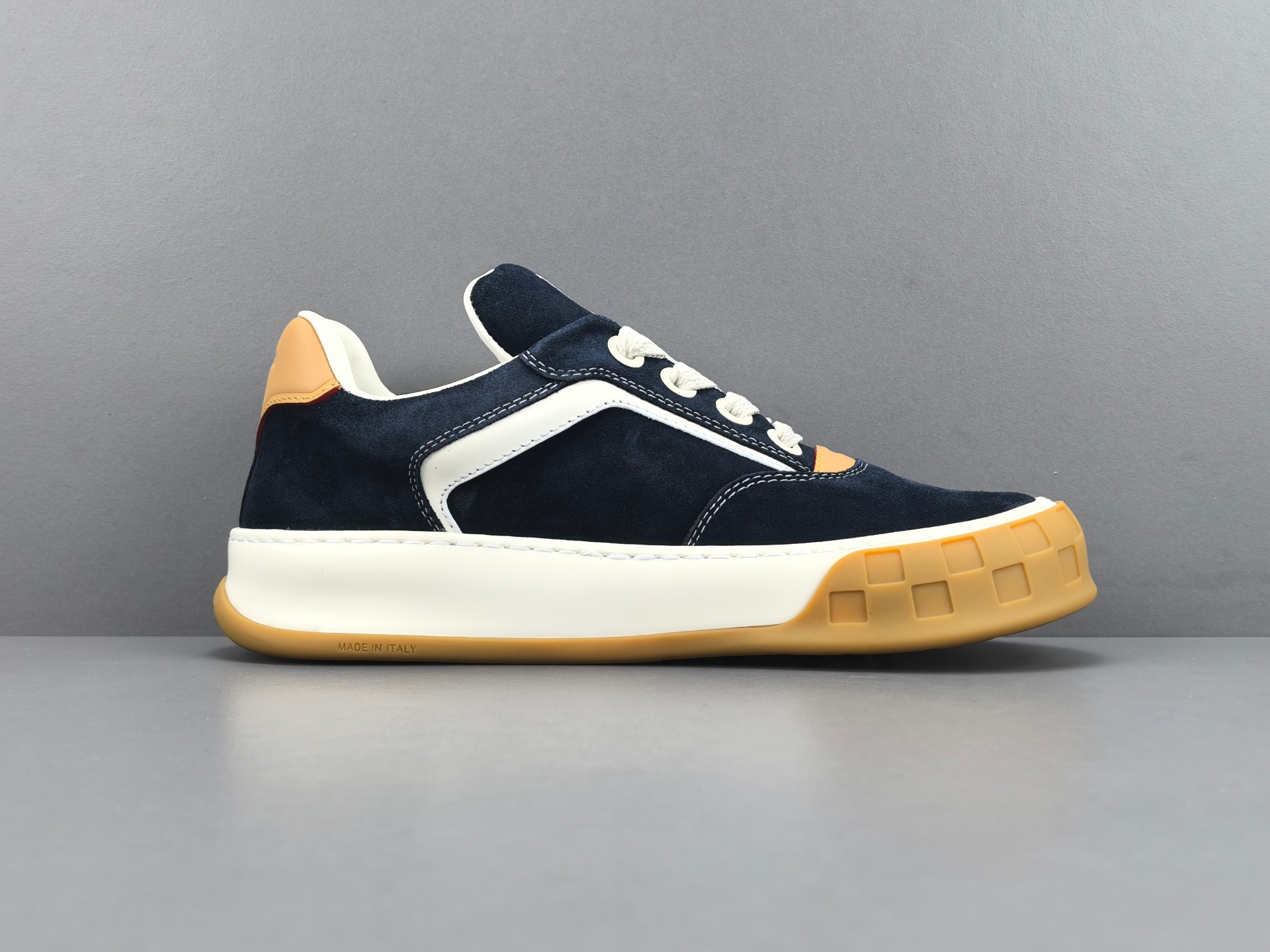 Louis Vuitton Tilted Men’s low-top skate-style sneakers made of suede calf leather, featuring a round toe and lace-up closure. Sizes: 39, 40, 41, 42, 43, 44, 45, 46 (Men’s)