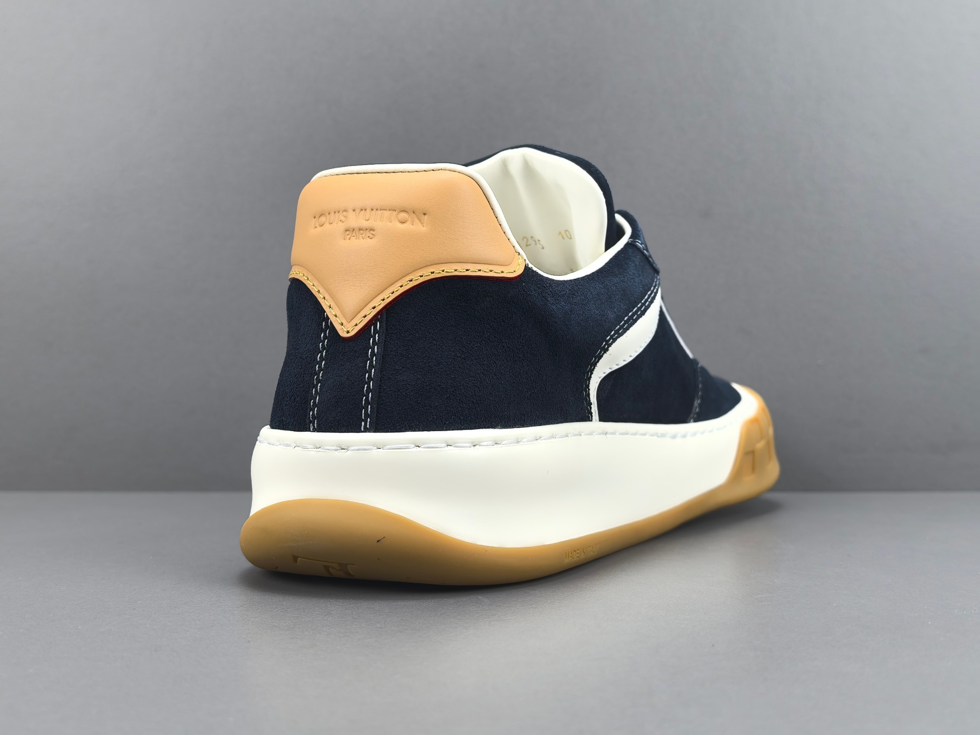 Louis Vuitton Tilted Men’s low-top skate-style sneakers made of suede calf leather, featuring a round toe and lace-up closure. Sizes: 39, 40, 41, 42, 43, 44, 45, 46 (Men’s) - Image 14