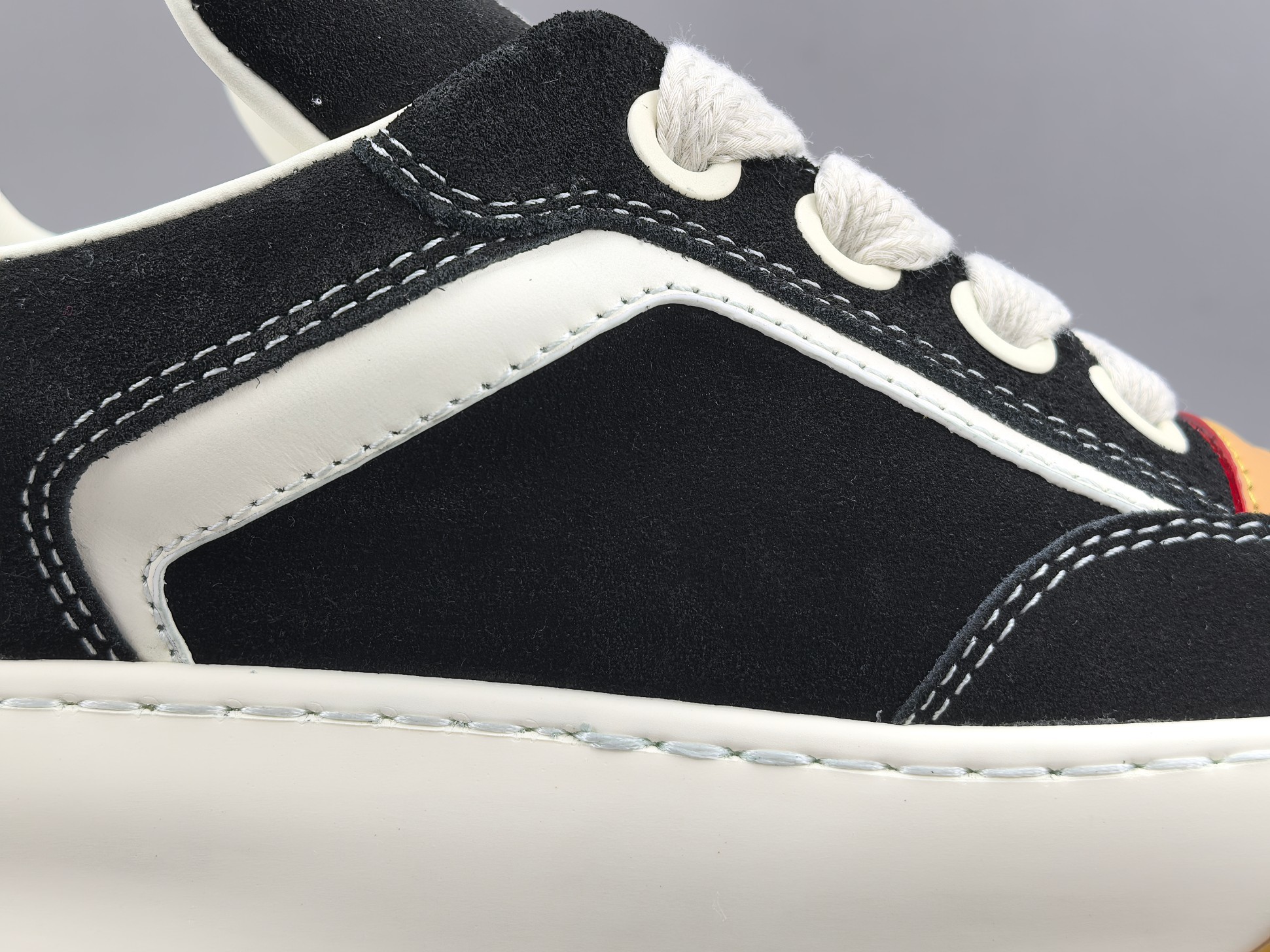 Louis Vuitton Tilted Men’s low-top skate sneakers crafted from suede calf leather, featuring a round toe and lace-up closure. Sizes: 39, 40, 41, 42, 43, 44, 45, 46 (Men’s) - Image 8