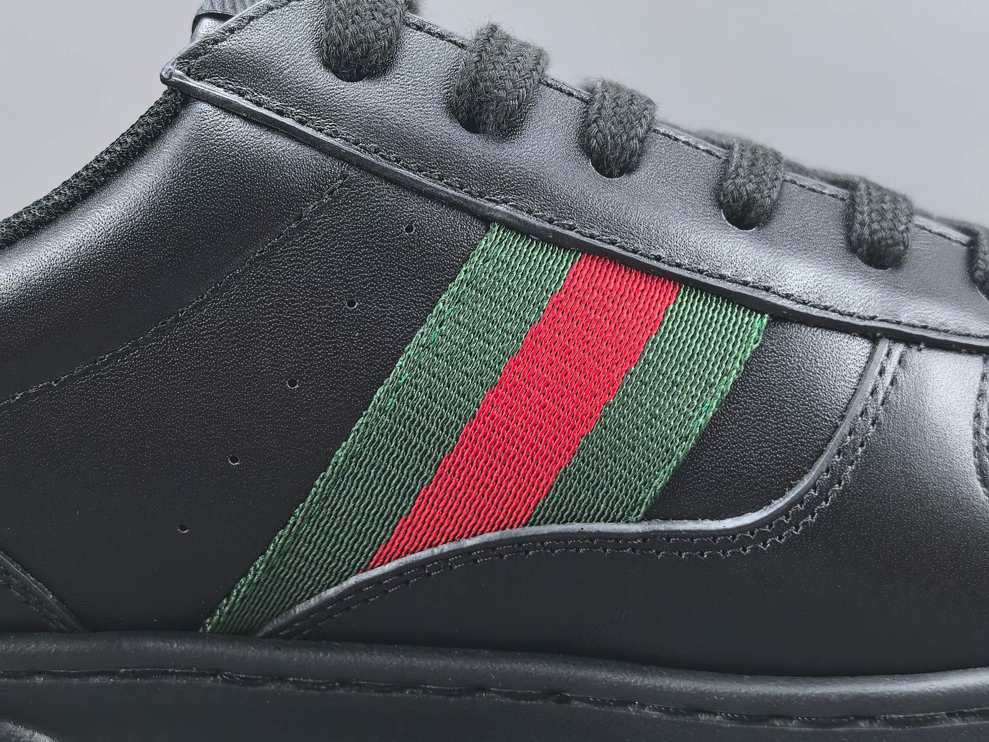 Gucci Chunky “Biscuit” Sneakers Low-top sneakers crafted from calf leather, featuring a round toe and lace-up closure. Sizes: 35, 36, 37, 38, 39, 40, 41, 42, 43, 44, 45 (Unisex). - Image 6