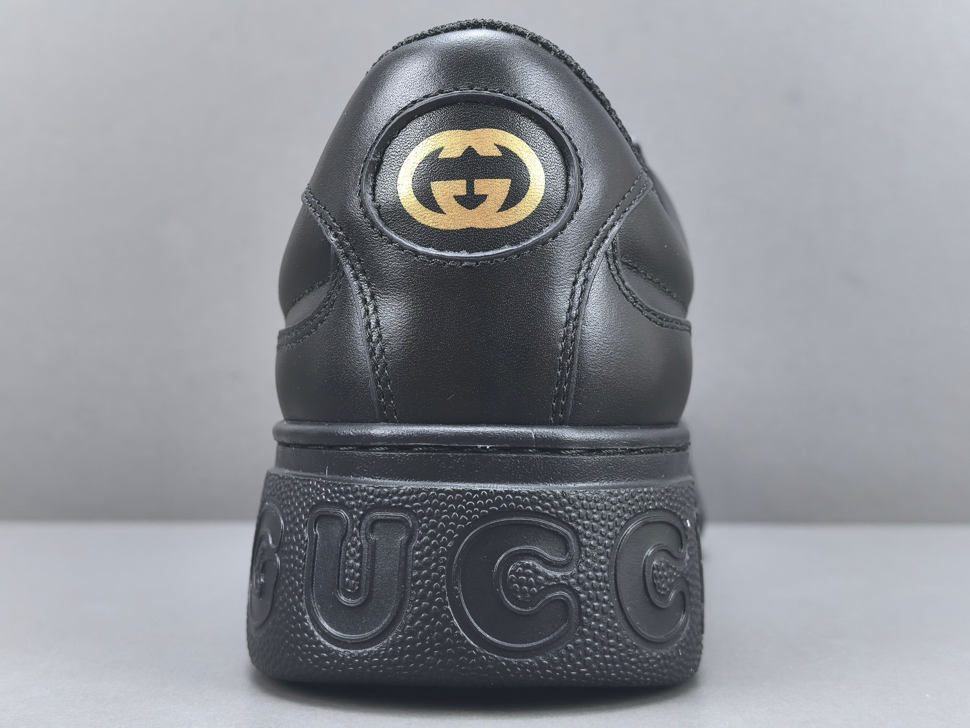 Gucci Chunky “Biscuit” Sneakers Low-top sneakers crafted from calf leather, featuring a round toe and lace-up closure. Sizes: 35, 36, 37, 38, 39, 40, 41, 42, 43, 44, 45 (Unisex). - Image 9