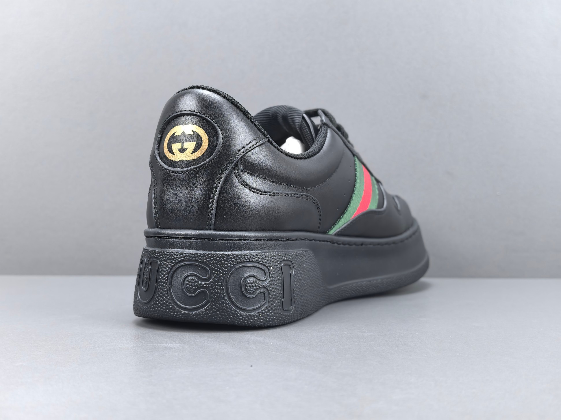 Gucci Chunky “Biscuit” Sneakers Low-top sneakers crafted from calf leather, featuring a round toe and lace-up closure. Sizes: 35, 36, 37, 38, 39, 40, 41, 42, 43, 44, 45 (Unisex). - Image 11
