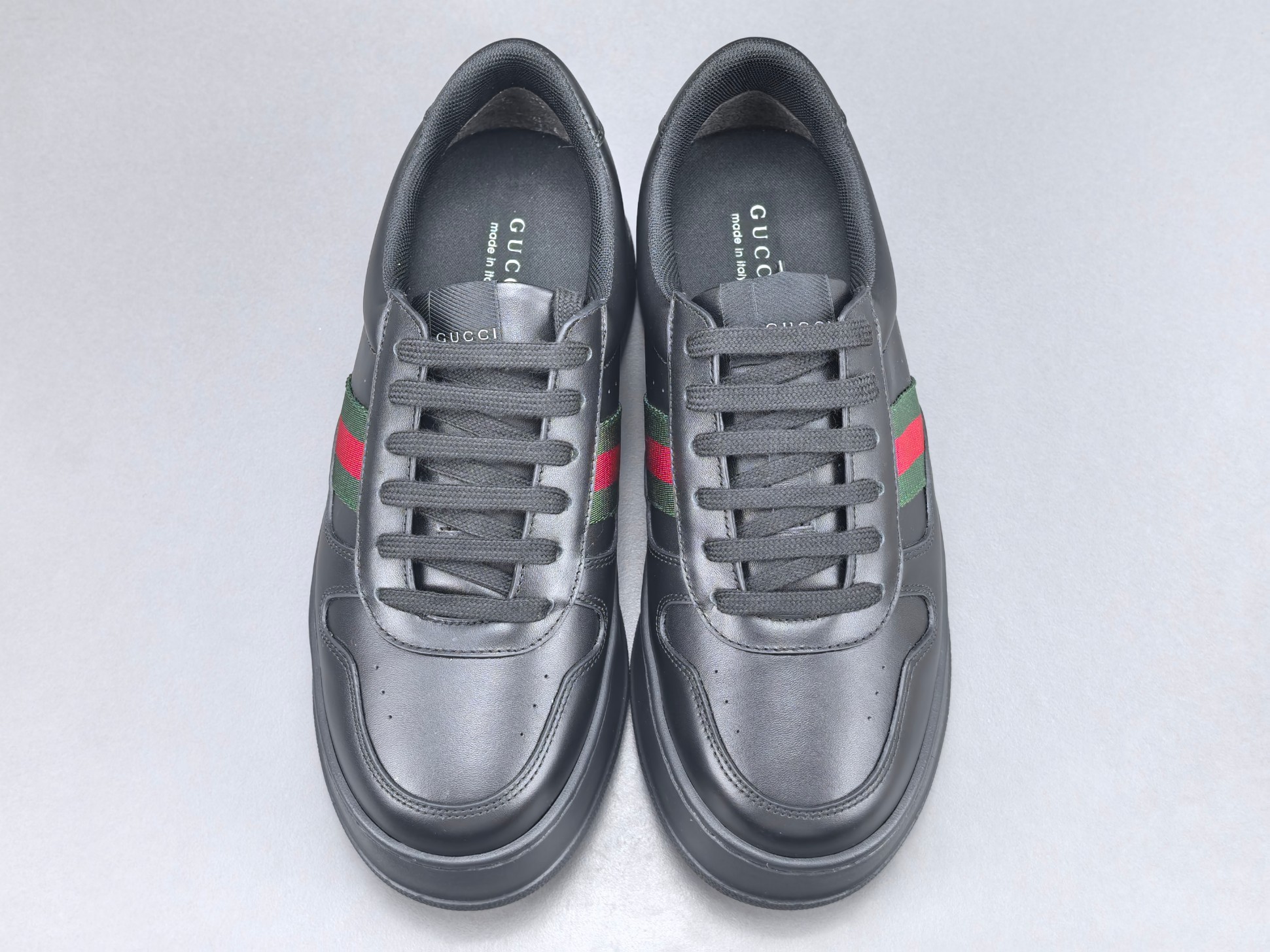 Gucci Chunky “Biscuit” Sneakers Low-top sneakers crafted from calf leather, featuring a round toe and lace-up closure. Sizes: 35, 36, 37, 38, 39, 40, 41, 42, 43, 44, 45 (Unisex). - Image 14