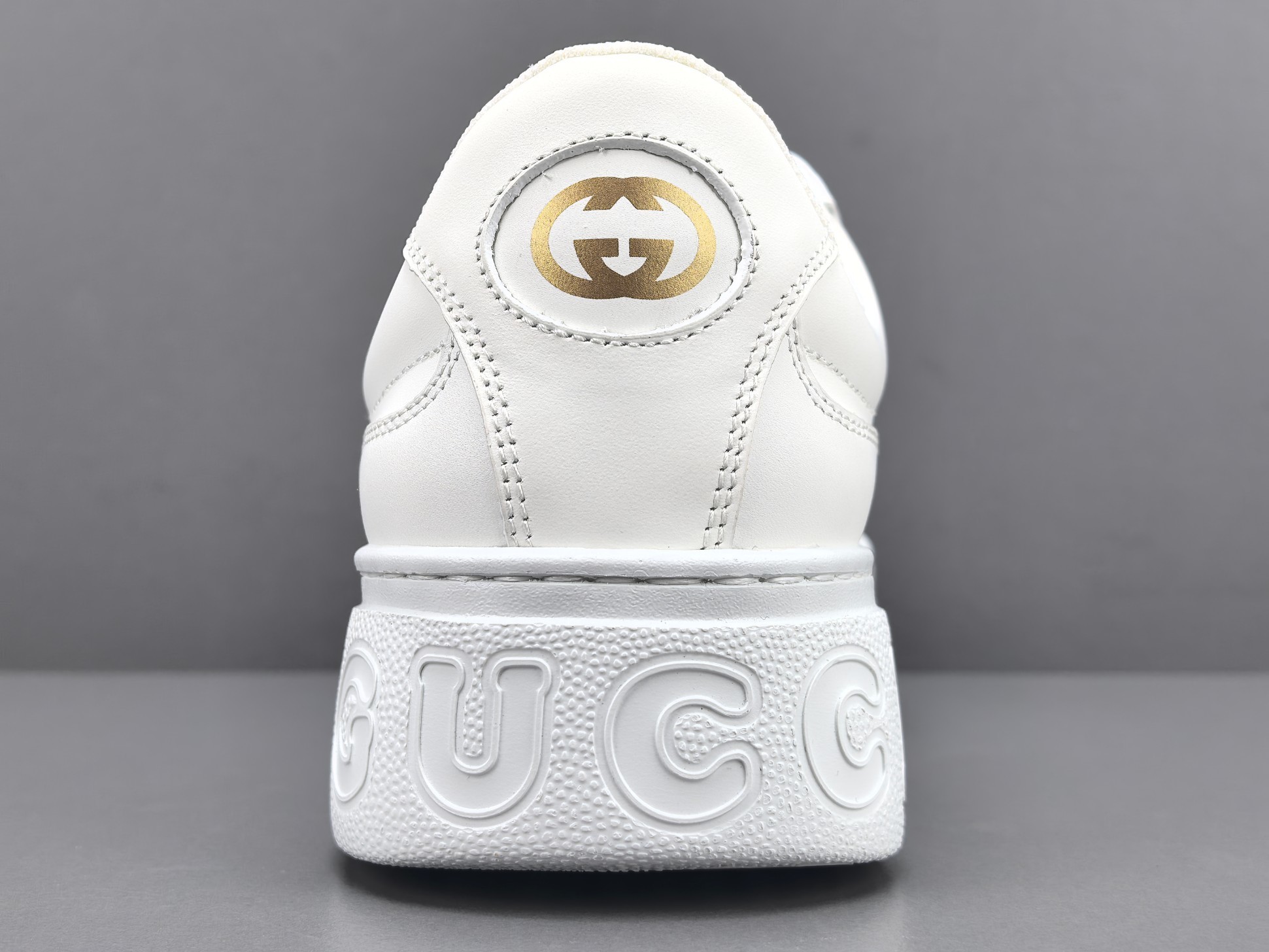 Gucci Chunky “Biscuit” Sneakers Low-top sneakers crafted from calf leather, featuring a round toe and lace-up closure. Sizes: 35, 36, 37, 38, 39, 40, 41, 42, 43, 44, 45 (Unisex). - Image 6