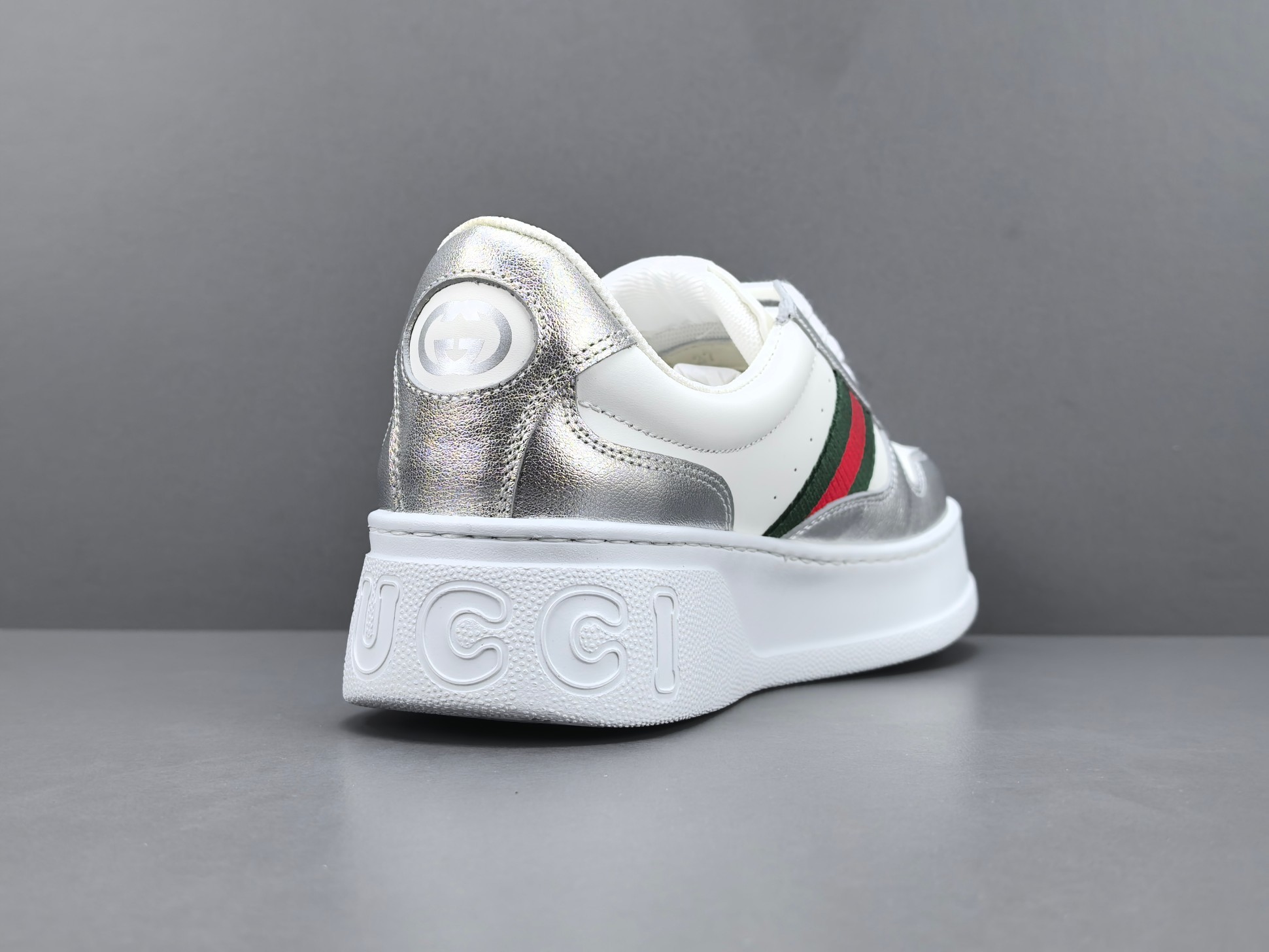 Gucci Chunky “Biscuit” Sneakers Low-top sneakers crafted from calf leather, featuring a round toe and lace-up closure. Sizes: 35, 36, 37, 38, 39, 40, 41, 42, 43, 44, 45 (Unisex). - Image 16