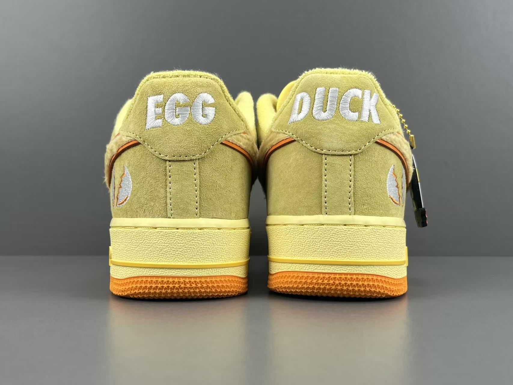 Nike x DOAF Air Force 1 “Egg or Duck” Low-top sneakers in white and green, featuring a comfortable and soft design. Suitable for men and women (unisex). - Image 13