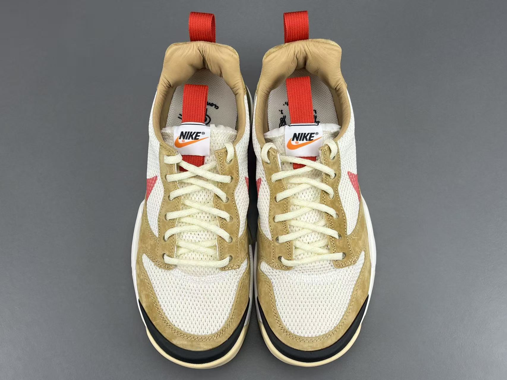 Nike x Tom Sachs Craft Mars Yard 3.0 Men’s low-top lifestyle sneakers in beige-brown, featuring comfortable, versatile wear, and slip-resistant, durable sole. Item number: IF2885-100. - Image 15