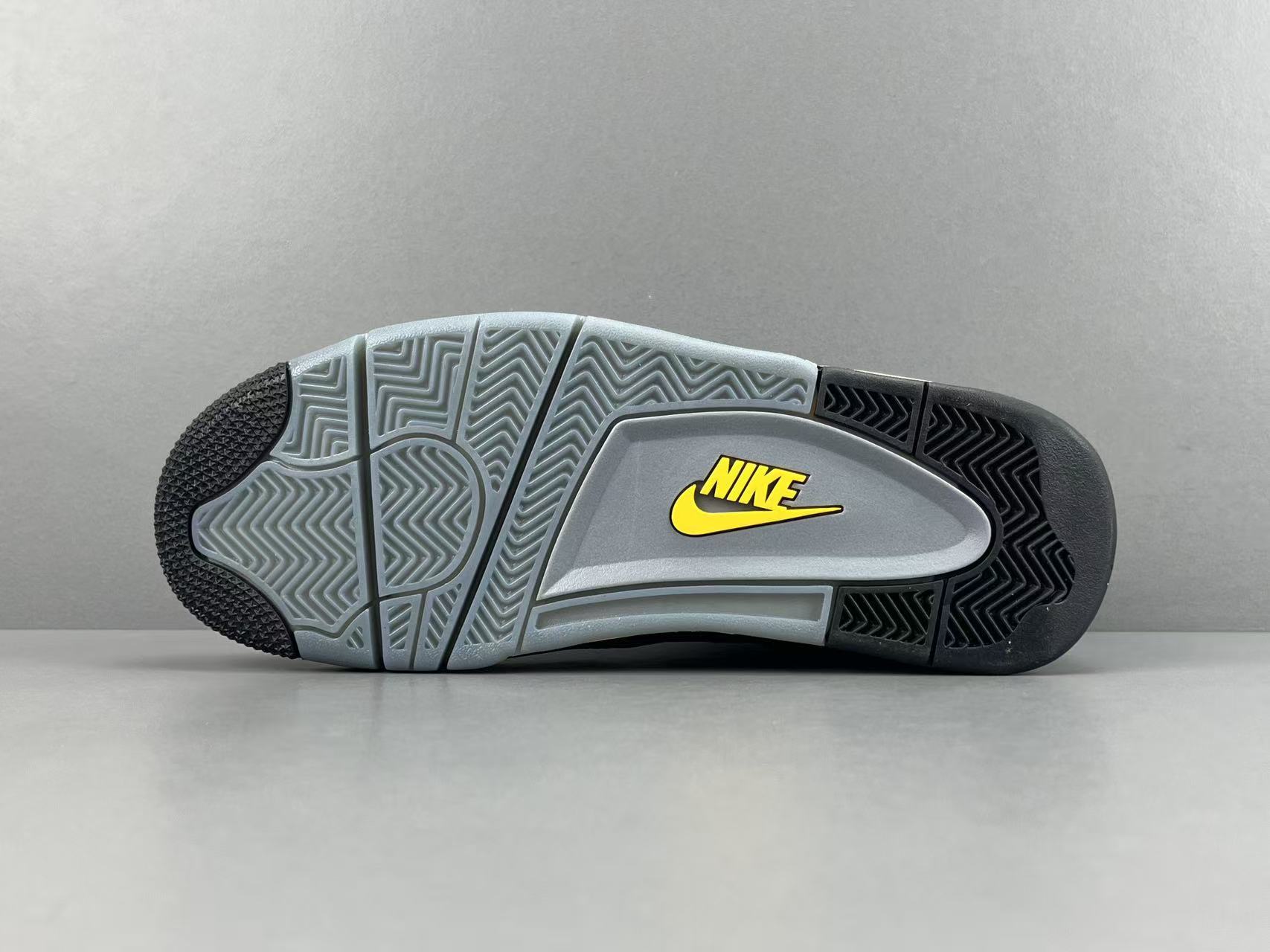 Nike Air Jordan 4 Retro "Lakeshow" Mid-top retro basketball sneakers in purple, featuring comfortable, versatile wear and durable construction, inspired by the Lakers colorway. Suitable for men and women (unisex). - Image 13