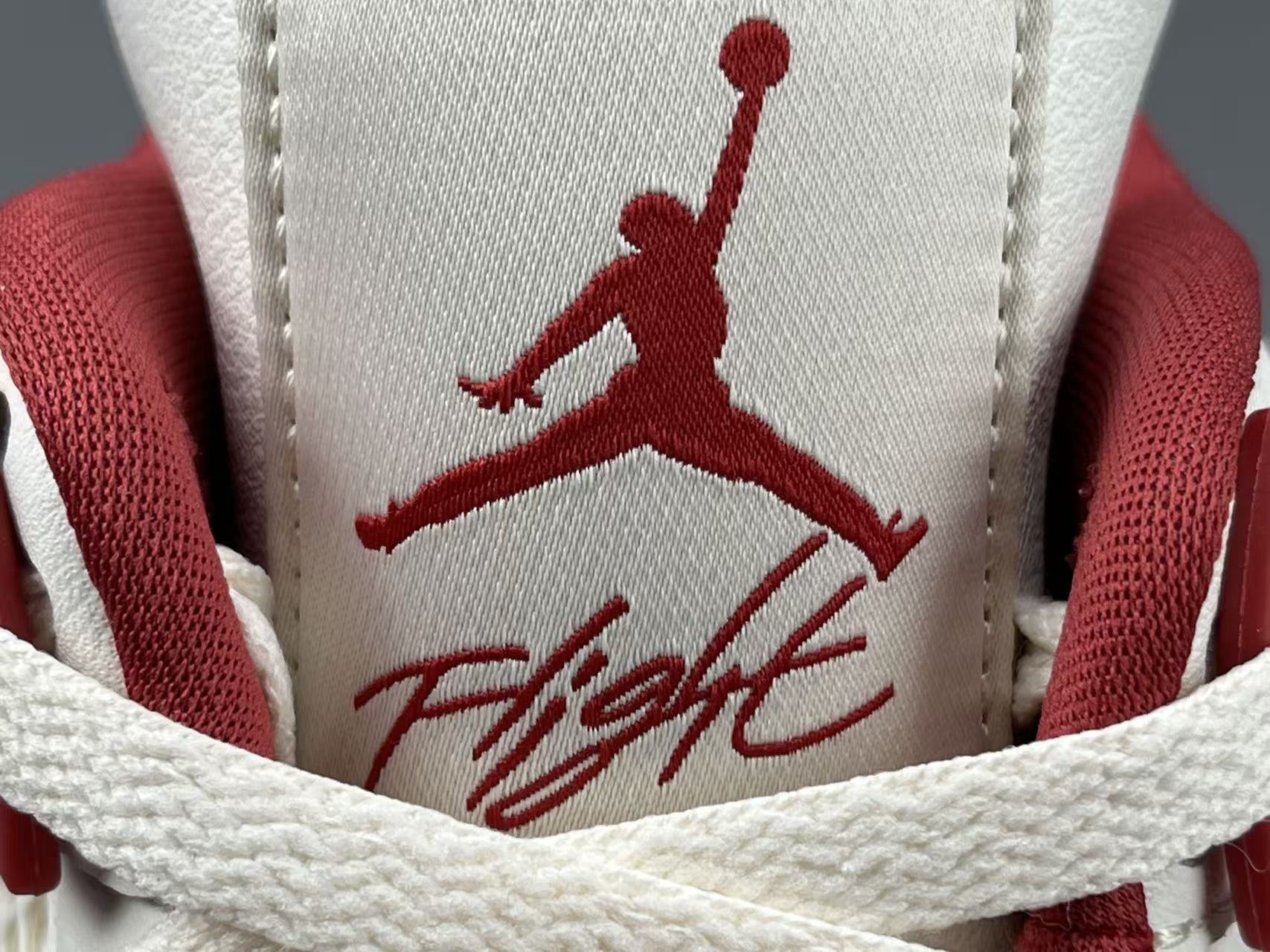Nike Jordan Air Jordan 4 Retro “Sierra Red” Mid-top retro basketball sneakers in off-red, featuring comfortable, versatile wear and a slip-resistant, durable sole. Suitable for men and women (unisex). - Image 6