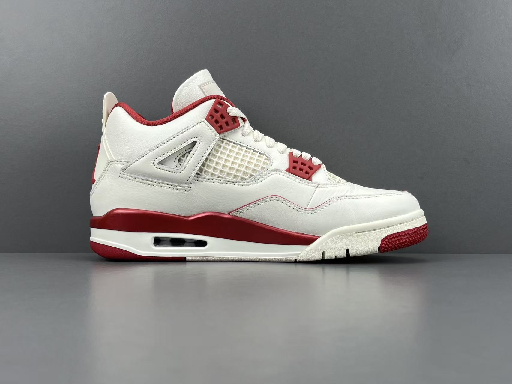 Nike Jordan Air Jordan 4 Retro “Sierra Red” Mid-top retro basketball sneakers in off-red, featuring comfortable, versatile wear and a slip-resistant, durable sole. Suitable for men and women (unisex). - Image 11