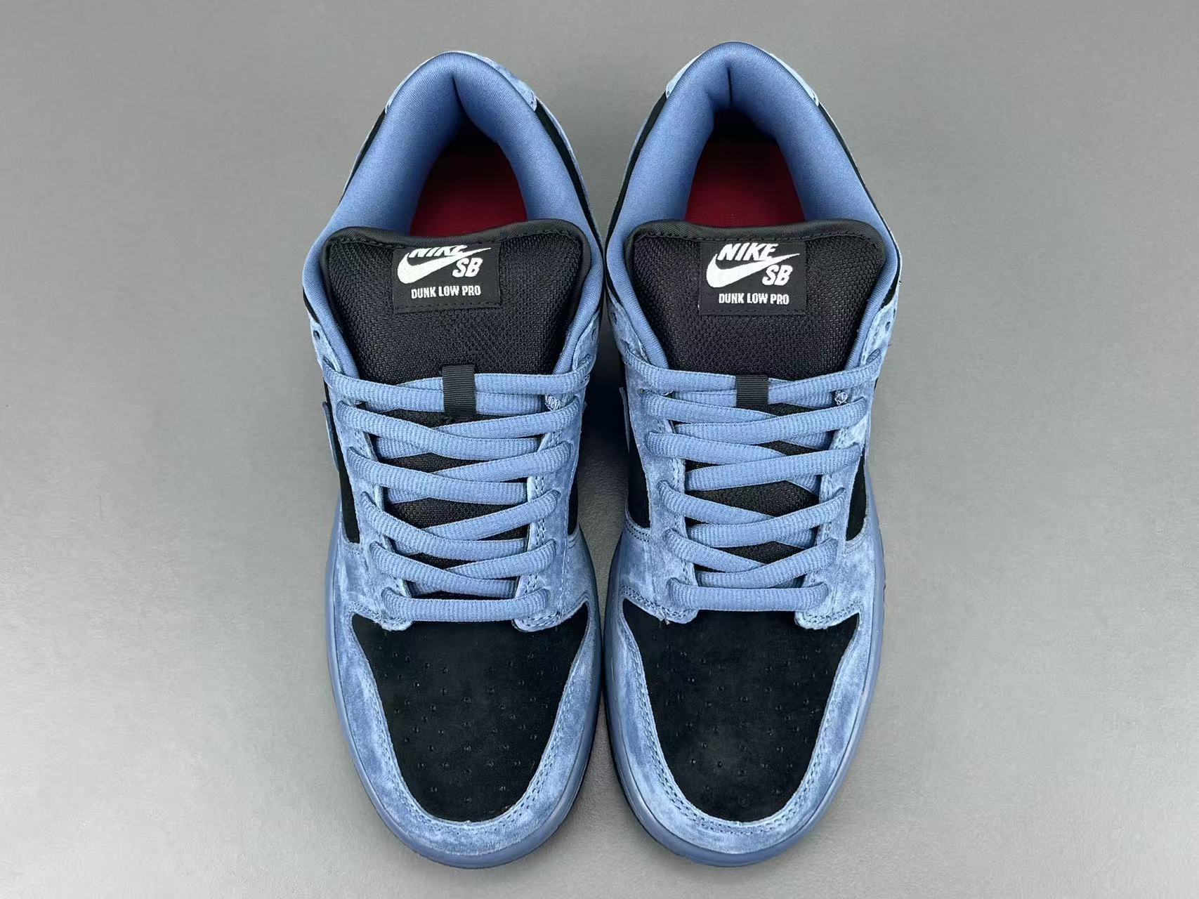 Nike x Supreme Dunk SB Low Low-top skate sneakers in black and blue, featuring soft and comfortable wear and a slip-resistant, durable sole. Suitable for men and women (unisex). - Image 15