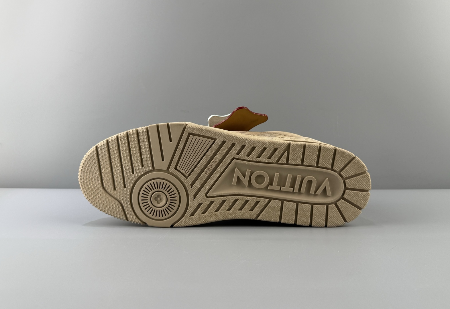 Louis Vuitton LV Trainer in light coffee brown with hang tag. Made from imported Italian cow suede/leather using top-level craftsmanship - Image 11