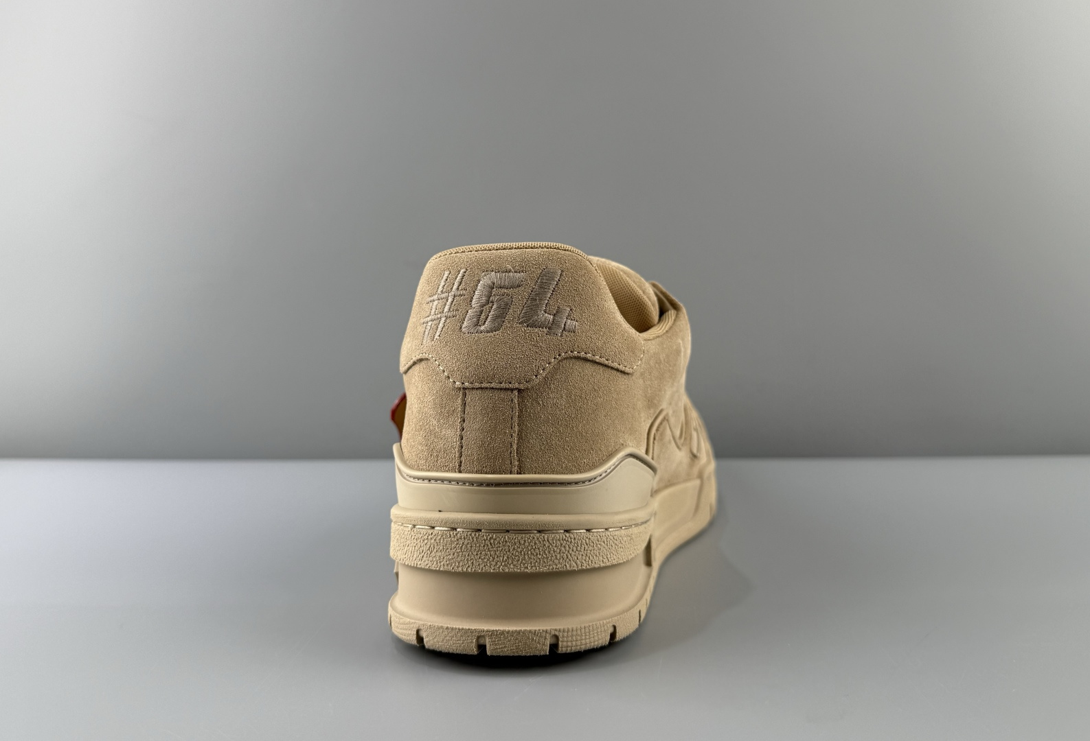 Louis Vuitton LV Trainer in light coffee brown with hang tag. Made from imported Italian cow suede/leather using top-level craftsmanship - Image 13