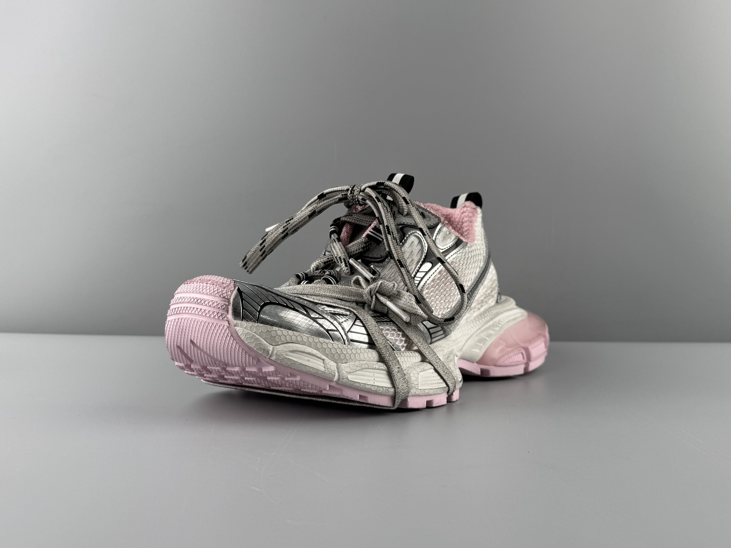 One of the best on the market) Balenciaga 3XL 2026 hot color jelly pink Sneaker XXXL women's shoes Balenciaga lace-up dad shoes original last production Mesh and microfiber are all purchased from original materials - Image 2
