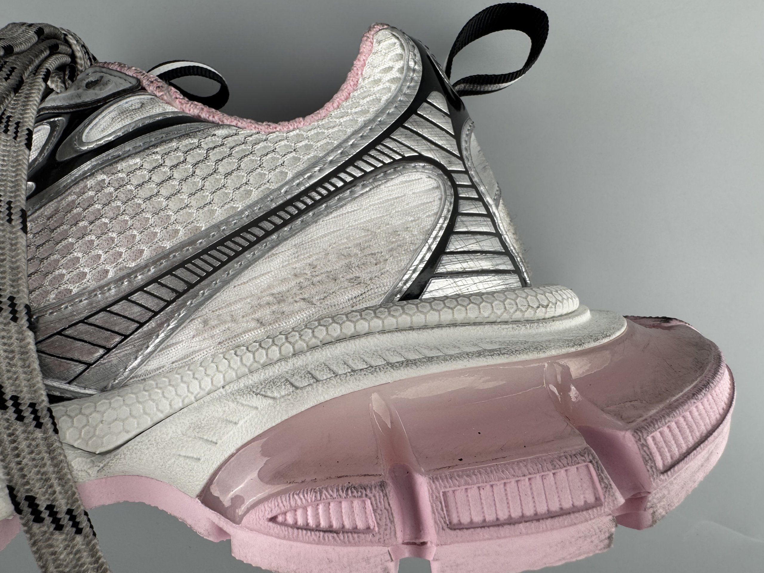 One of the best on the market) Balenciaga 3XL 2026 hot color jelly pink Sneaker XXXL women's shoes Balenciaga lace-up dad shoes original last production Mesh and microfiber are all purchased from original materials - Image 13