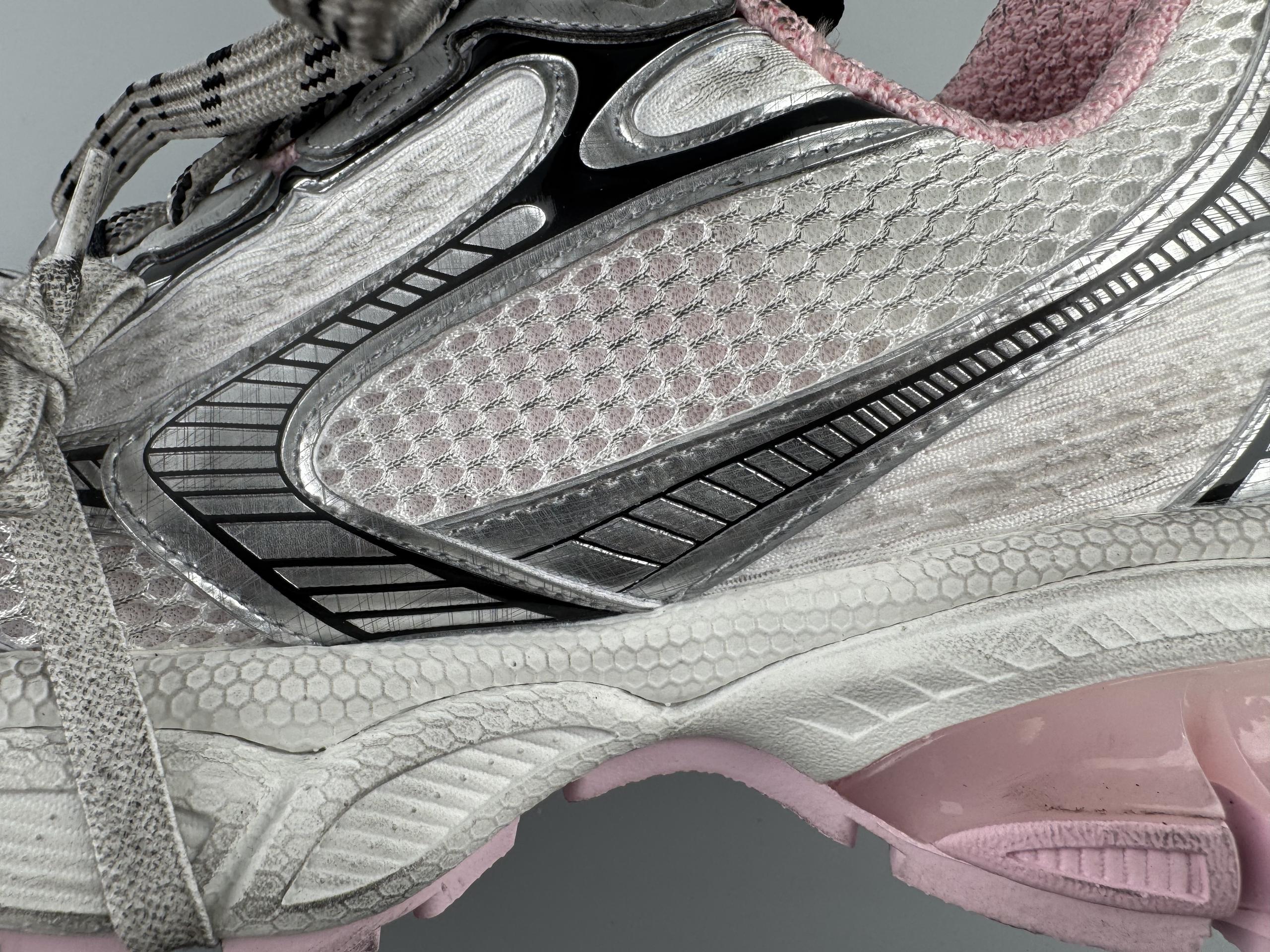 One of the best on the market) Balenciaga 3XL 2026 hot color jelly pink Sneaker XXXL women's shoes Balenciaga lace-up dad shoes original last production Mesh and microfiber are all purchased from original materials - Image 14