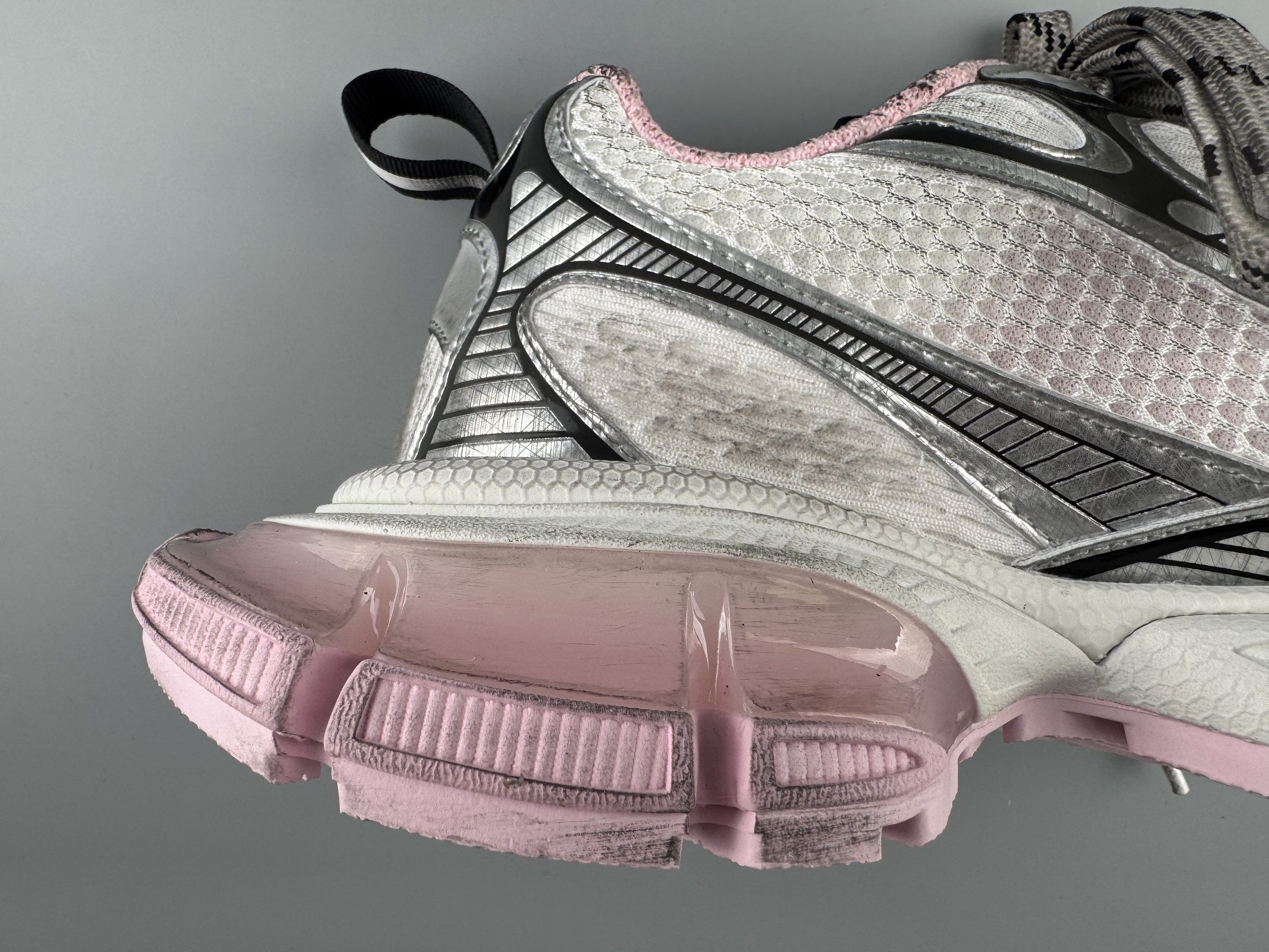 One of the best on the market) Balenciaga 3XL 2026 hot color jelly pink Sneaker XXXL women's shoes Balenciaga lace-up dad shoes original last production Mesh and microfiber are all purchased from original materials - Image 15