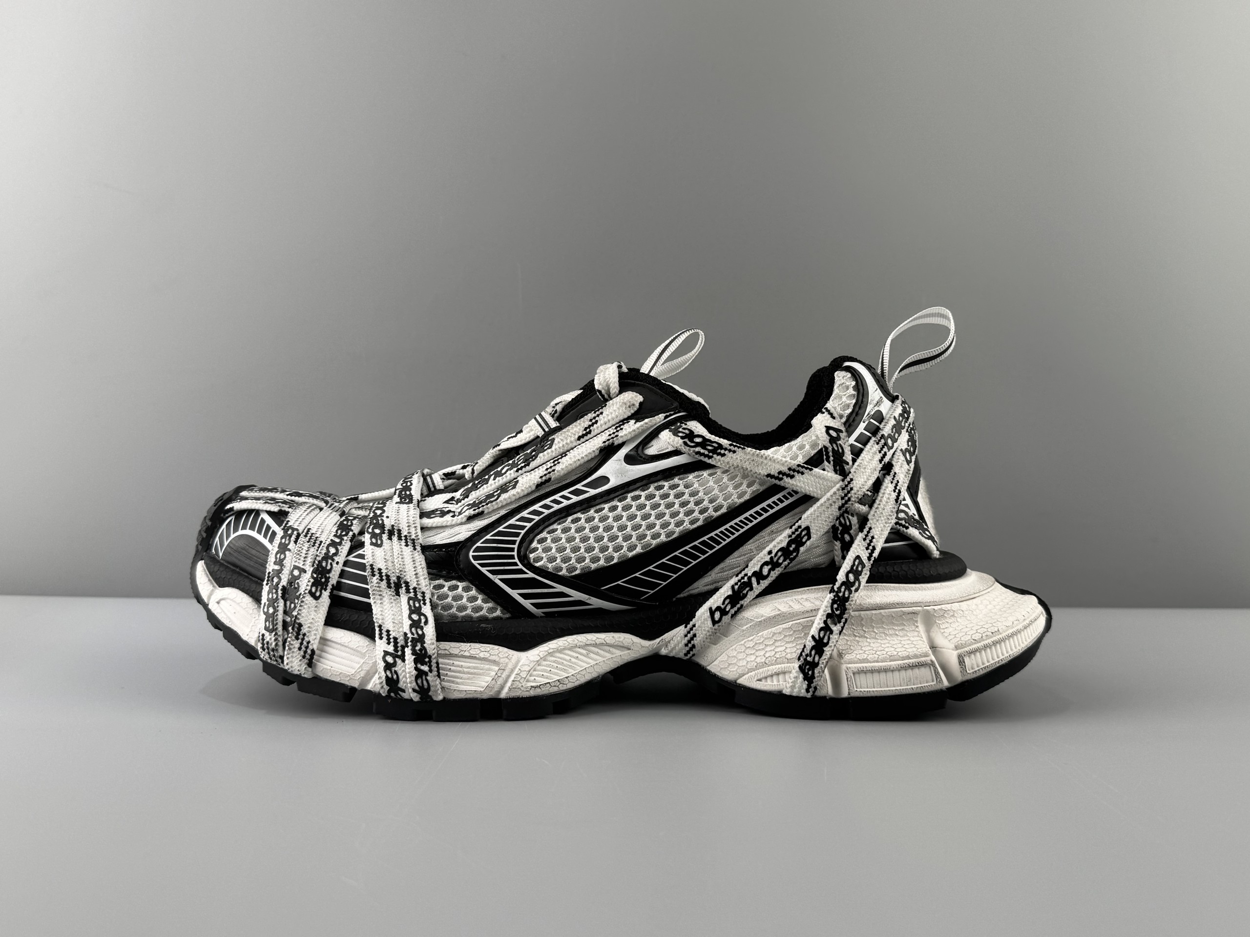 One of the best on the market) Balenciaga 3XL 2026 hot color extreme strap black Sneaker XXXL Balenciaga lace-up dad shoes original last production Mesh and microfiber are all purchased from original materials