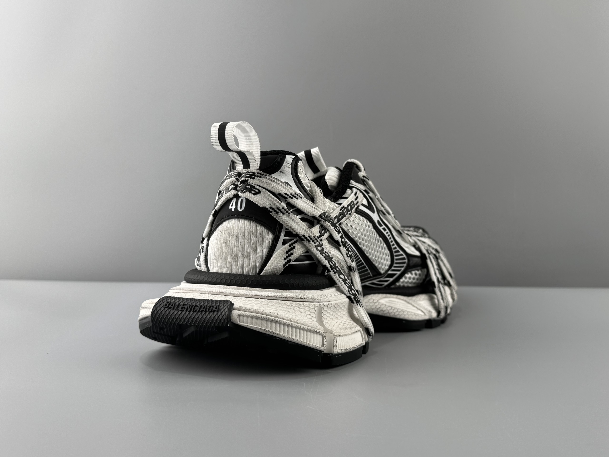 One of the best on the market) Balenciaga 3XL 2026 hot color extreme strap black Sneaker XXXL Balenciaga lace-up dad shoes original last production Mesh and microfiber are all purchased from original materials - Image 4