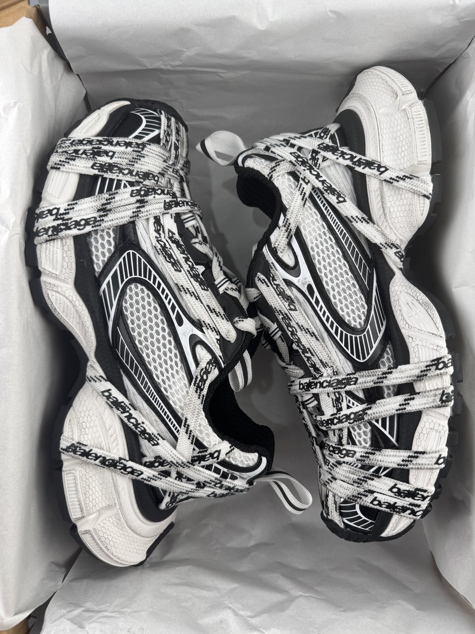 One of the best on the market) Balenciaga 3XL 2026 hot color extreme strap black Sneaker XXXL Balenciaga lace-up dad shoes original last production Mesh and microfiber are all purchased from original materials - Image 22