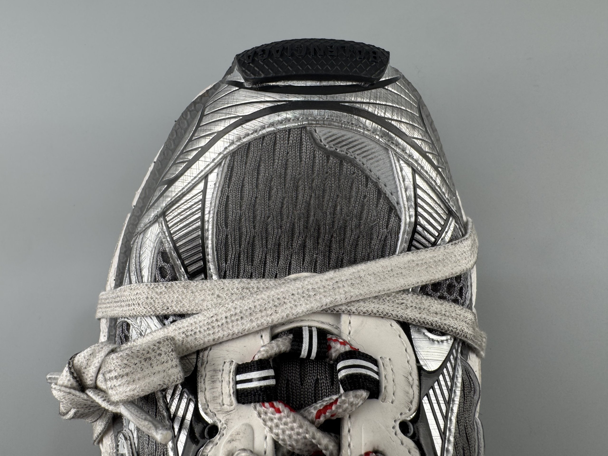 One of the best on the market) Balenciaga 3XL Split Logo 2026 Hot Color White and Gray Spliced Graffiti Sneaker XXXL Balenciaga lace-up dad shoes original last production Mesh and microfiber are all purchased from original materials - Image 10