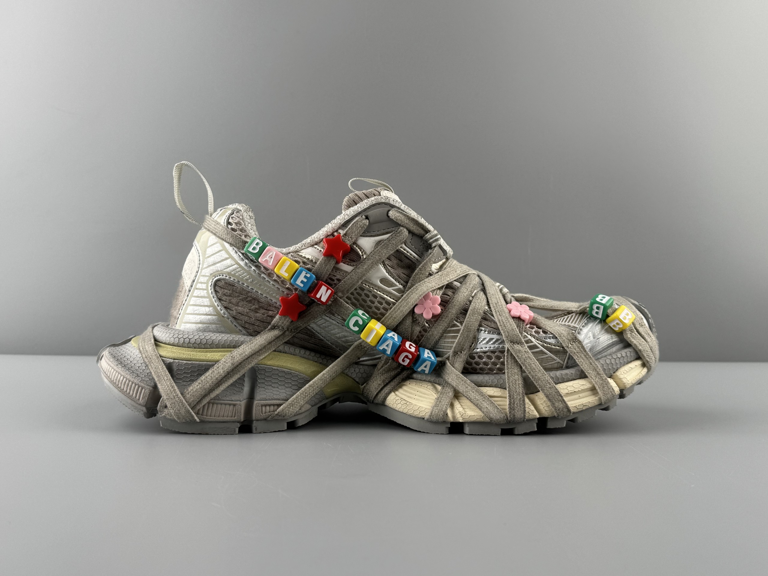 One of the best on the market) Balenciaga 3XL 2026 hot color marble strap Sneaker XXXL Balenciaga lace-up dad shoes original last production Mesh and microfiber are all purchased from original materials - Image 3