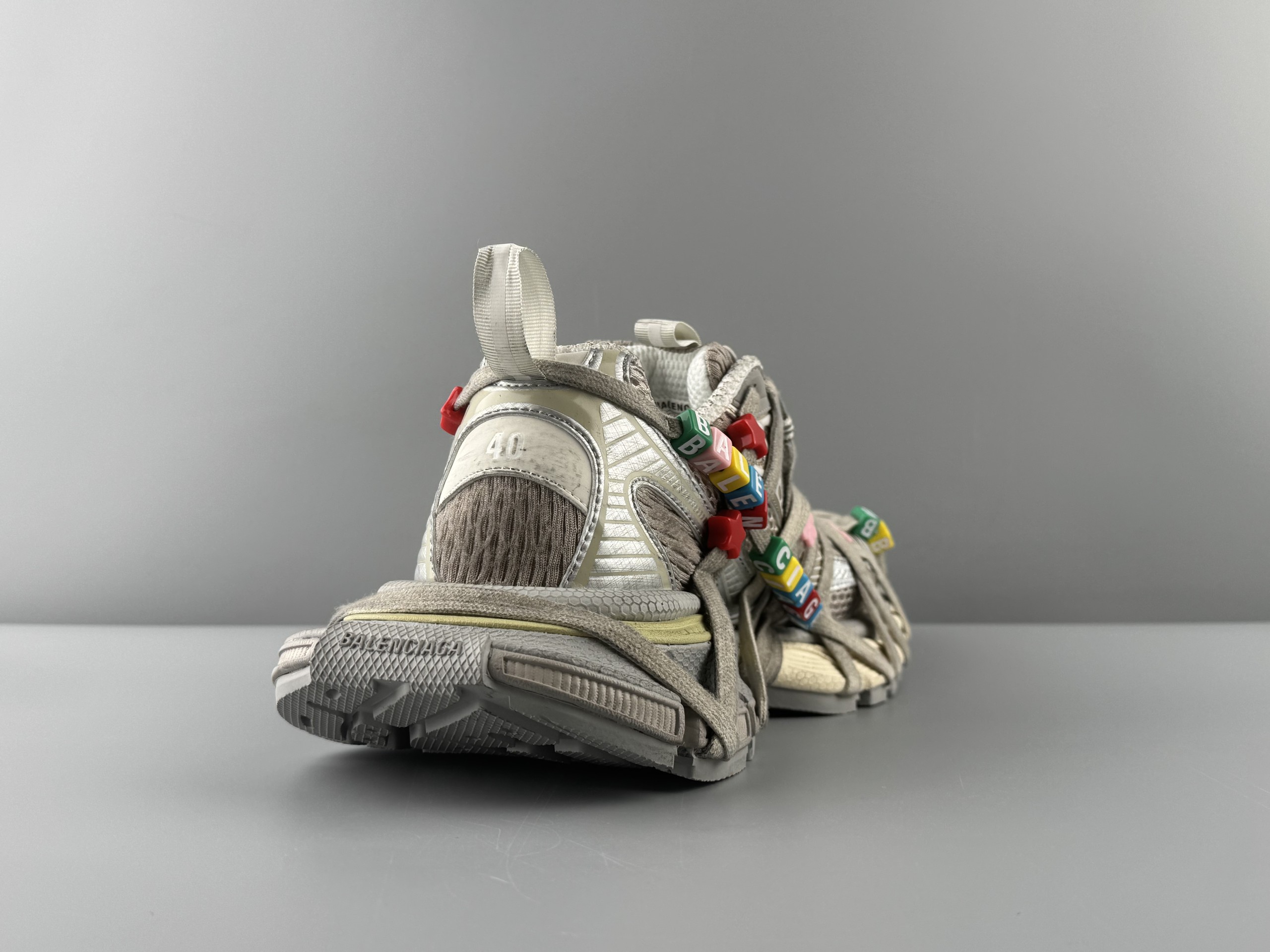 One of the best on the market) Balenciaga 3XL 2026 hot color marble strap Sneaker XXXL Balenciaga lace-up dad shoes original last production Mesh and microfiber are all purchased from original materials - Image 4