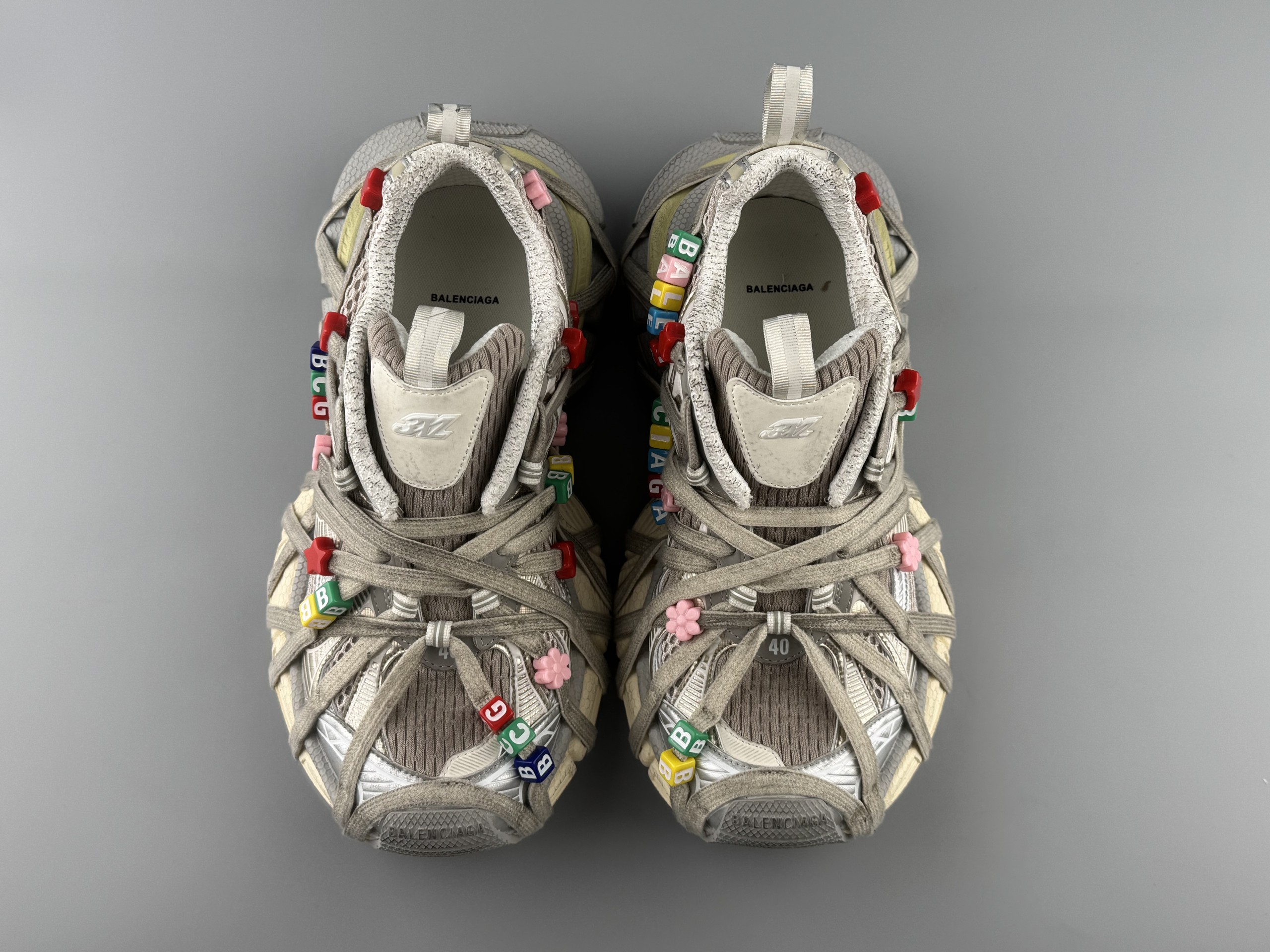 One of the best on the market) Balenciaga 3XL 2026 hot color marble strap Sneaker XXXL Balenciaga lace-up dad shoes original last production Mesh and microfiber are all purchased from original materials - Image 8