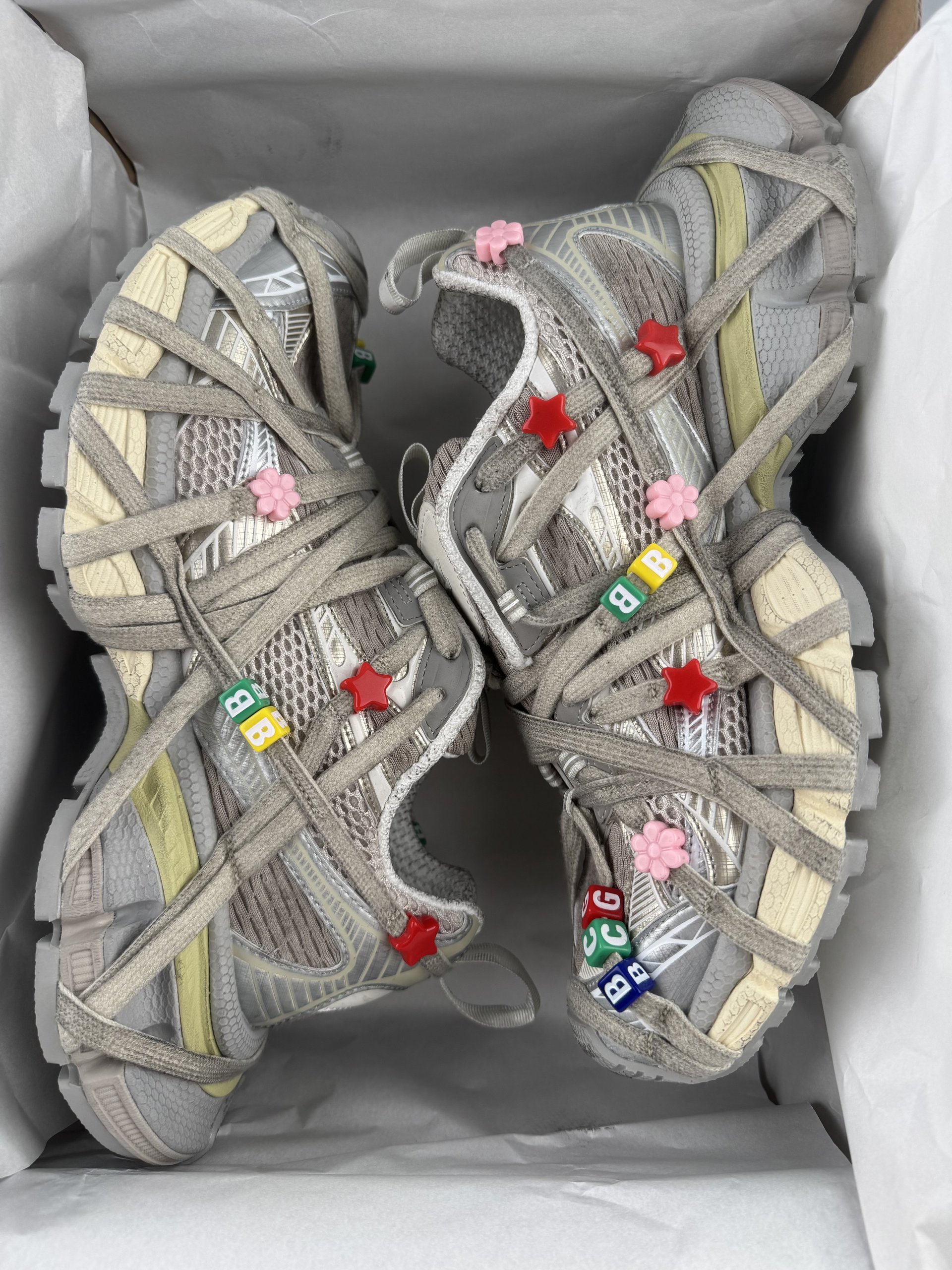One of the best on the market) Balenciaga 3XL 2026 hot color marble strap Sneaker XXXL Balenciaga lace-up dad shoes original last production Mesh and microfiber are all purchased from original materials - Image 10