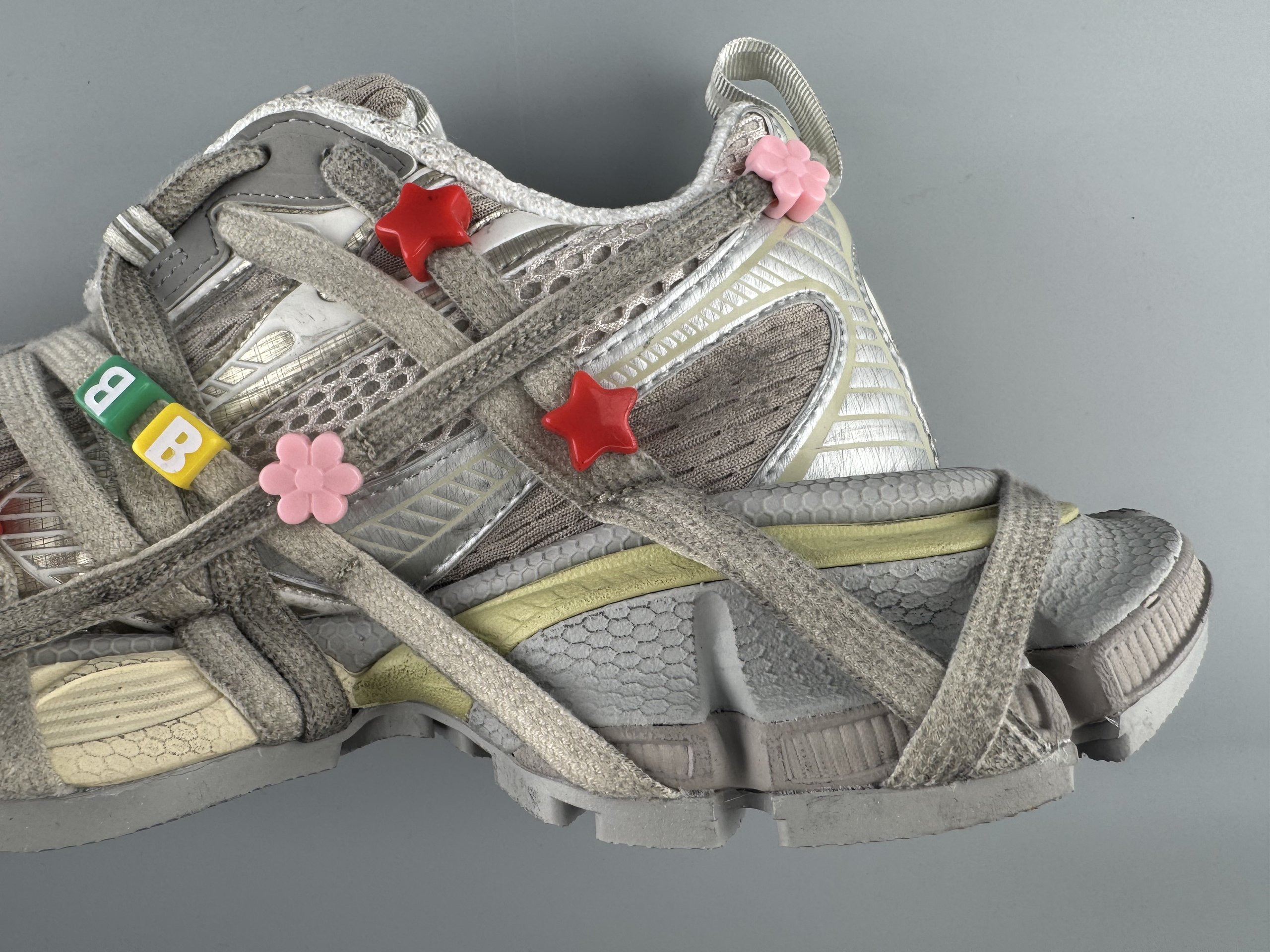 One of the best on the market) Balenciaga 3XL 2026 hot color marble strap Sneaker XXXL Balenciaga lace-up dad shoes original last production Mesh and microfiber are all purchased from original materials - Image 24