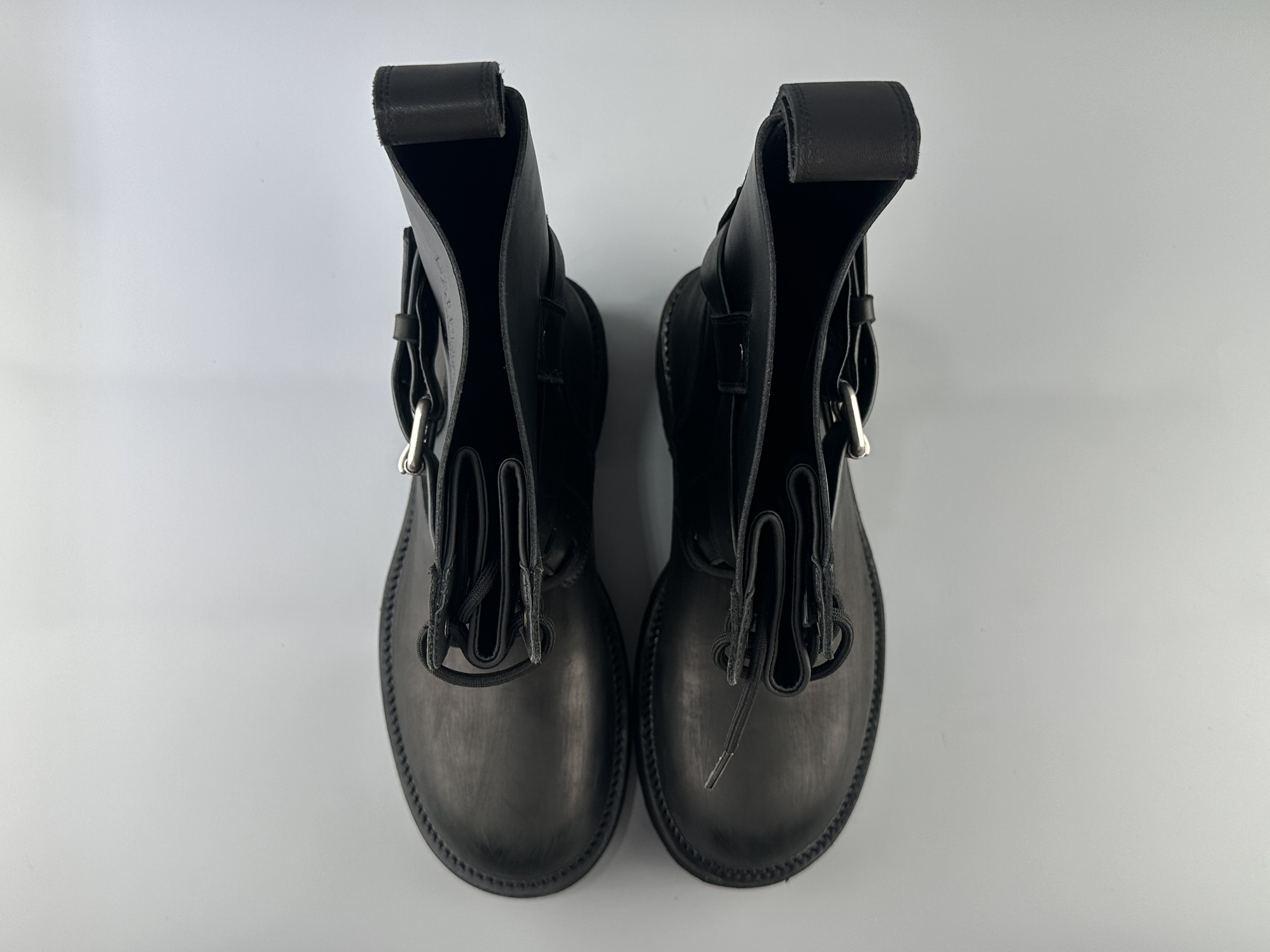Balenciaga Venom calfskin round toe buckle high boots venom boots Size: 39 40 41 42 43 44 45 - Image 8