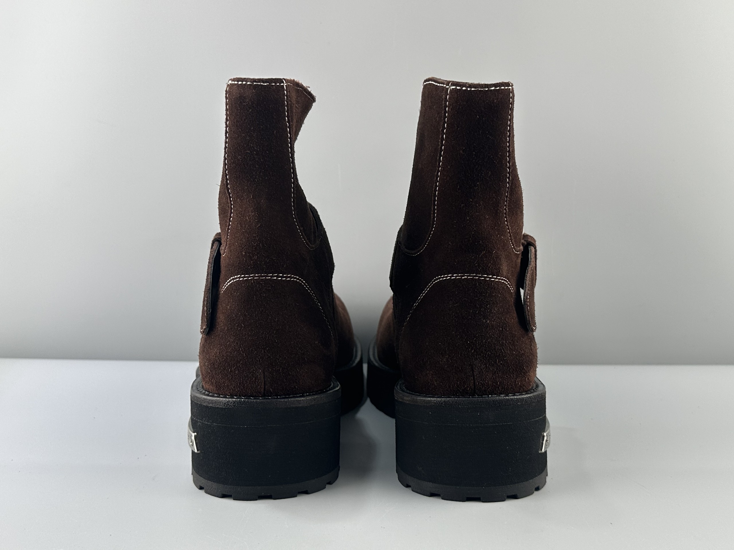 Balenciaga Venom cow suede round toe buckle high boots venom boots Size: 39 40 41 42 43 44 45 - Image 6