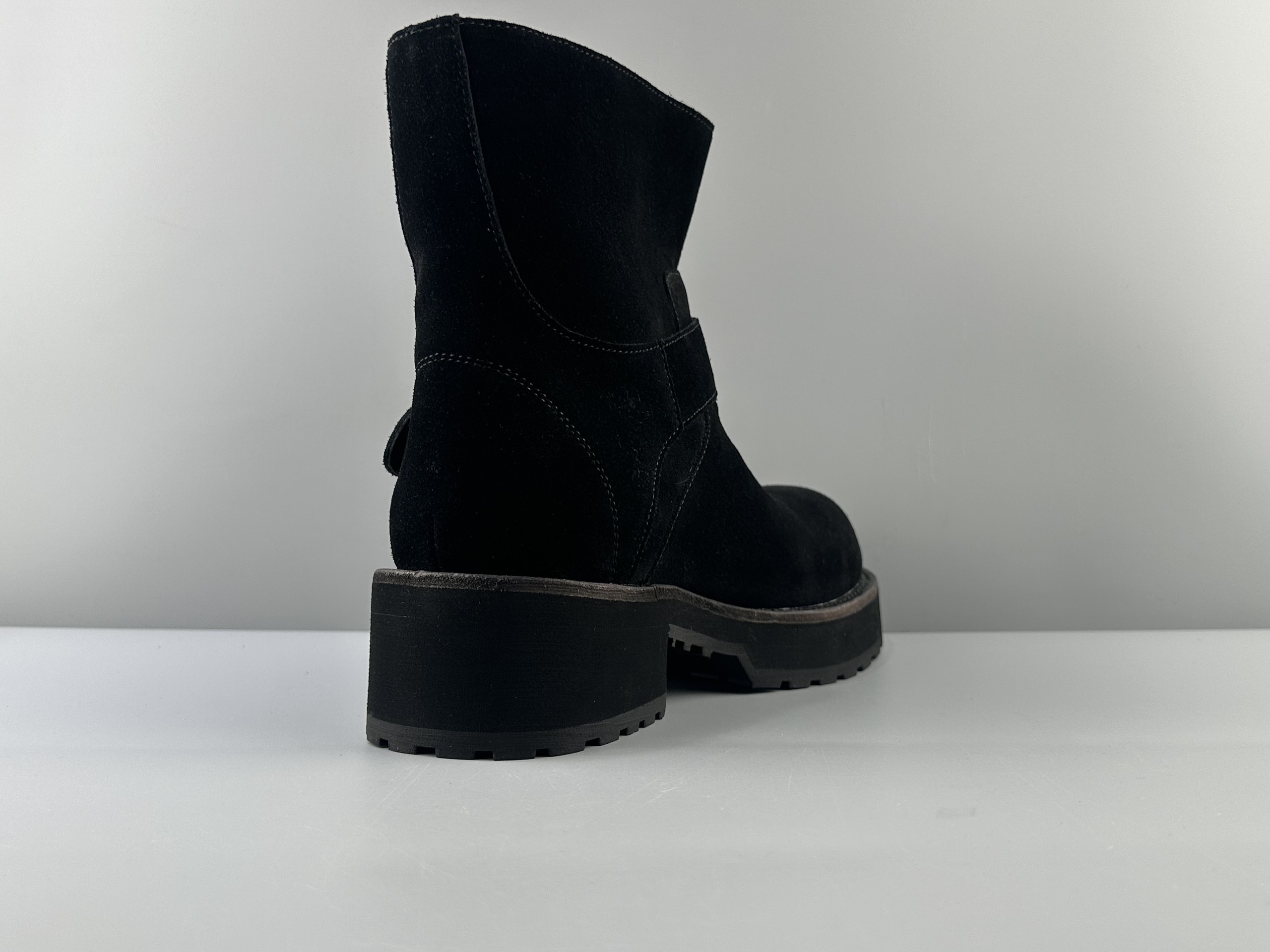 Balenciaga Venom imported cow suede round head buckle high boots venom boots Size: 39 40 41 42 43 44 45 - Image 4