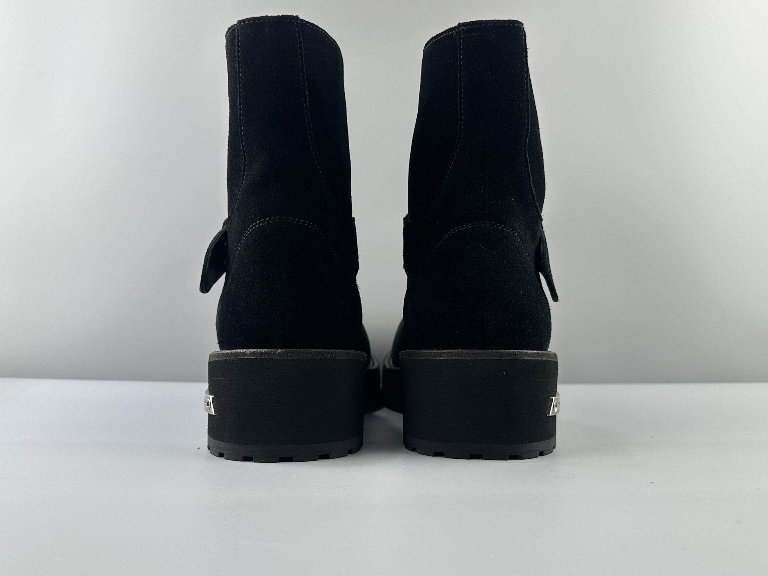 Balenciaga Venom imported cow suede round head buckle high boots venom boots Size: 39 40 41 42 43 44 45 - Image 6