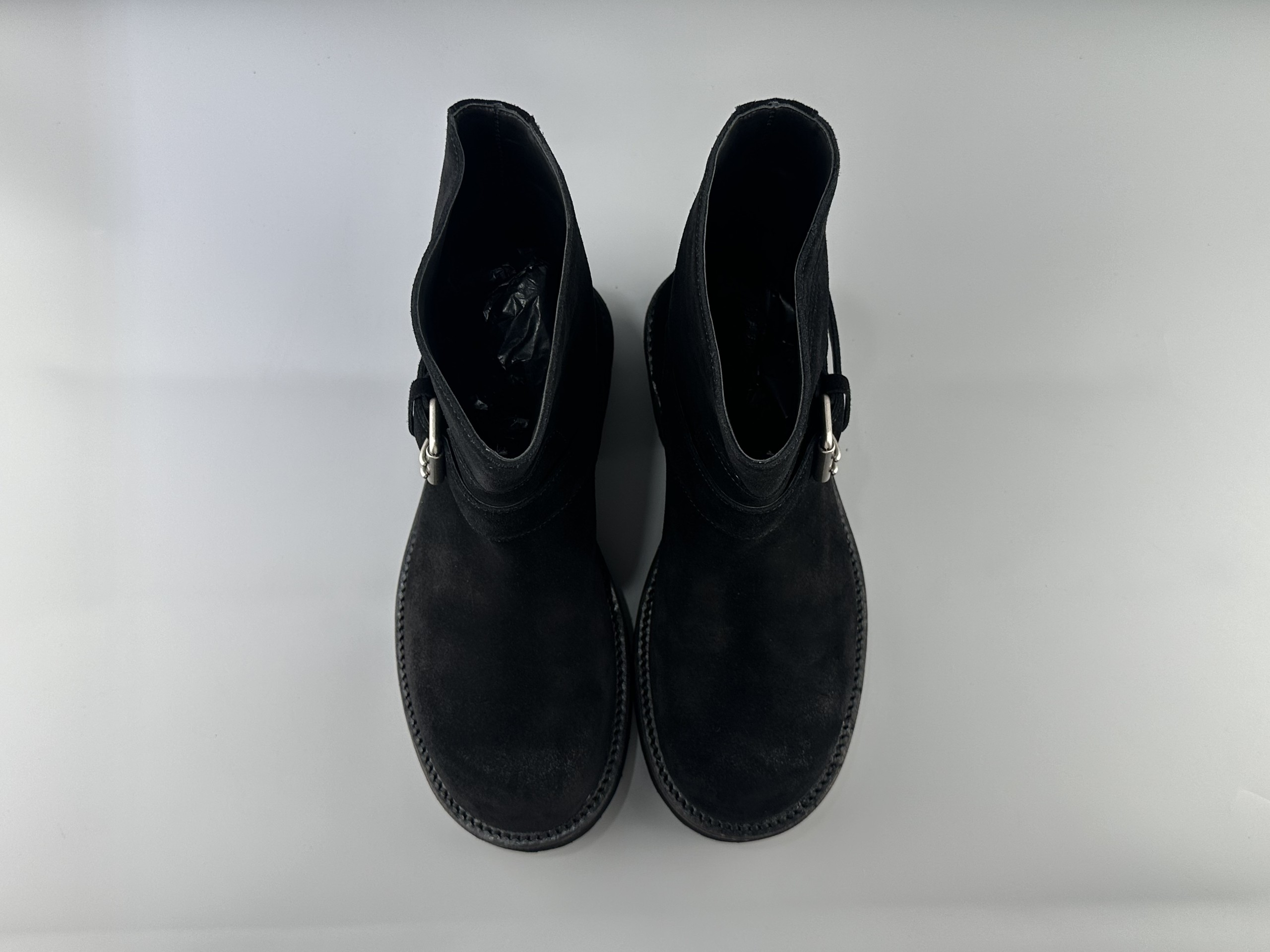 Balenciaga Venom imported cow suede round head buckle high boots venom boots Size: 39 40 41 42 43 44 45 - Image 8