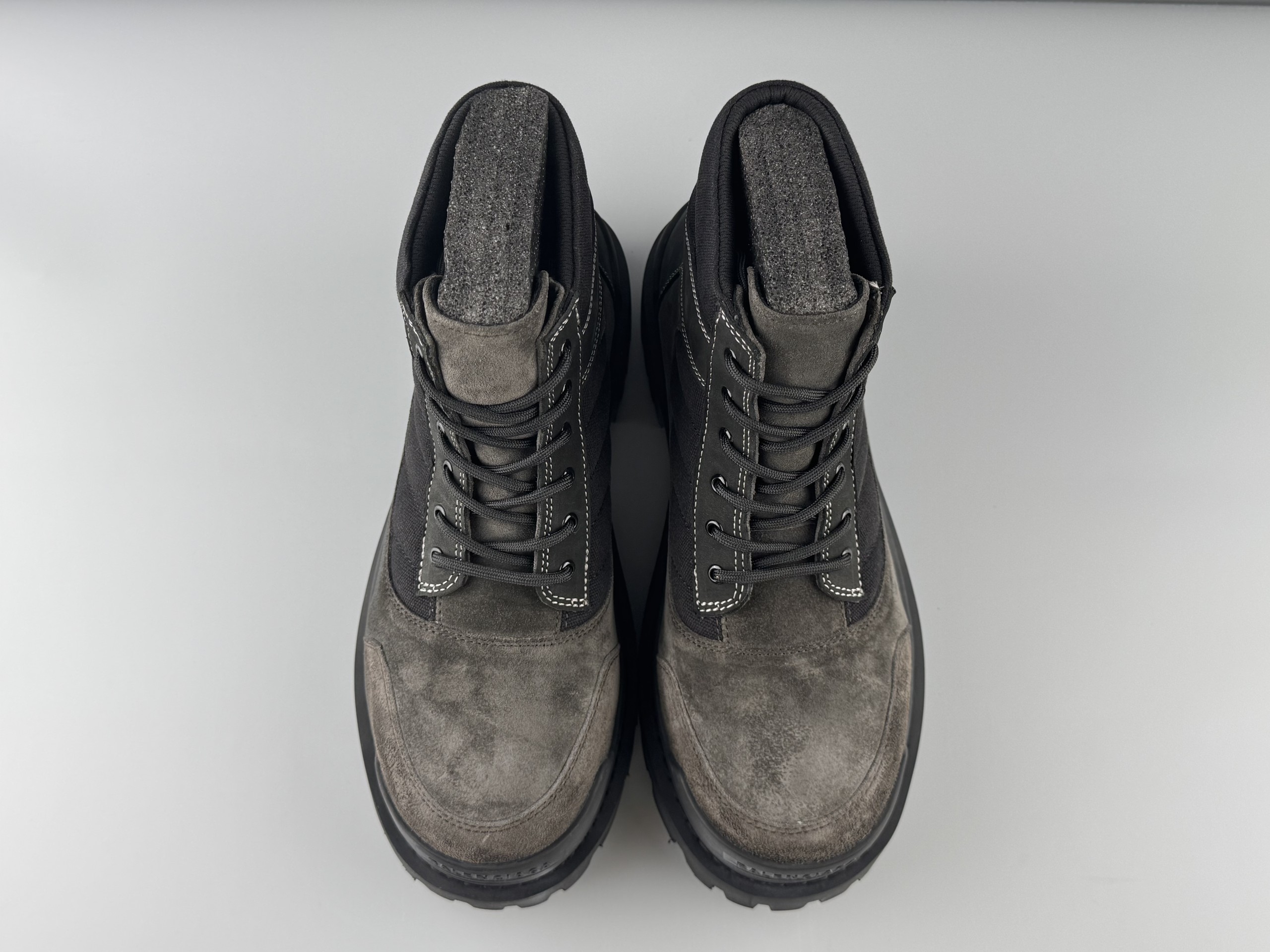 Balenciaga Balenciaga Combat Strike Round Toe Lace-Up Short Martin Boots Men's Size: 39/46 Large Size Customization Non-returnable - Image 8