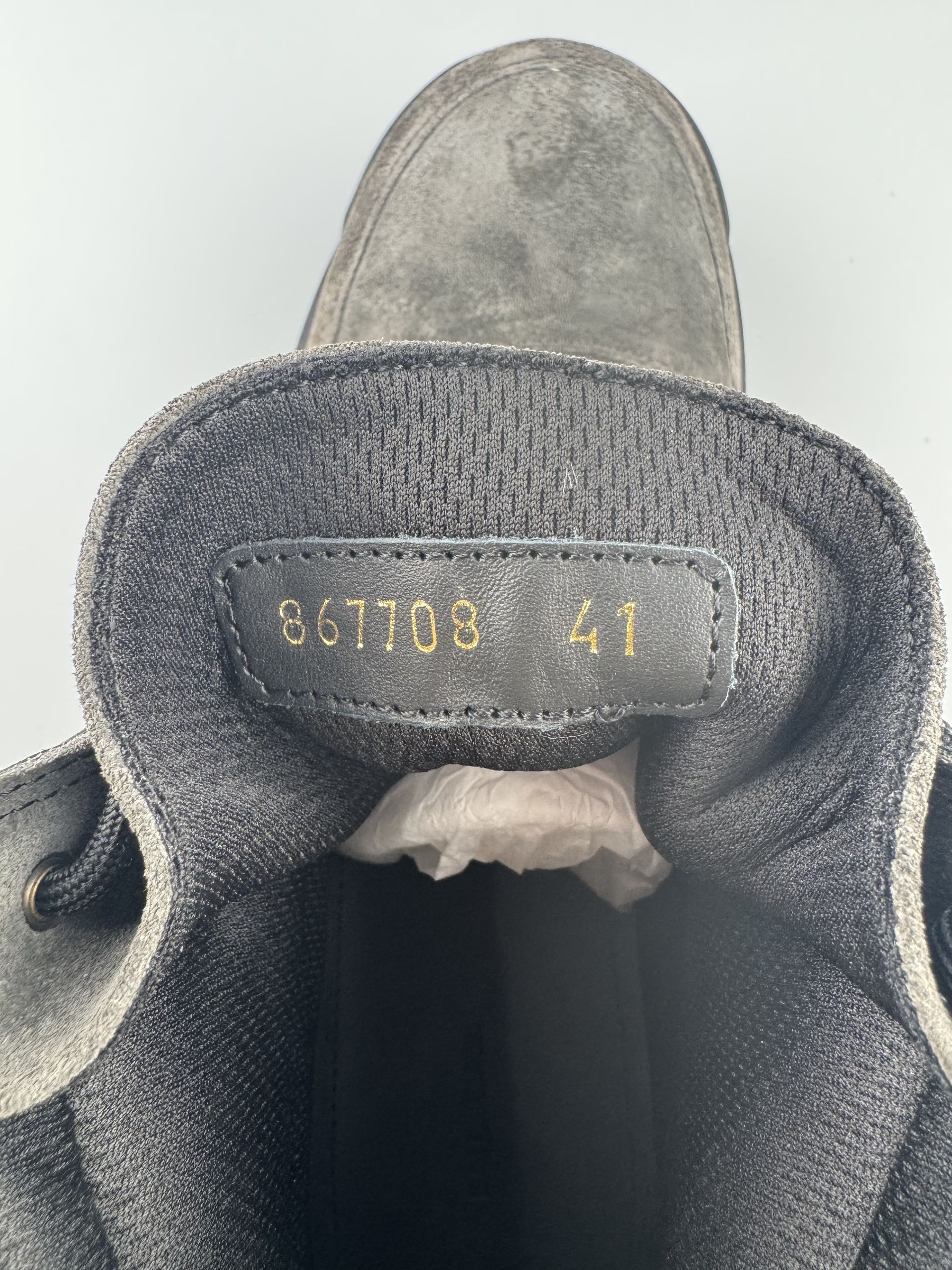 Balenciaga Balenciaga Combat Strike Round Toe Lace-Up Short Martin Boots Men's Size: 39/46 Large Size Customization Non-returnable - Image 16