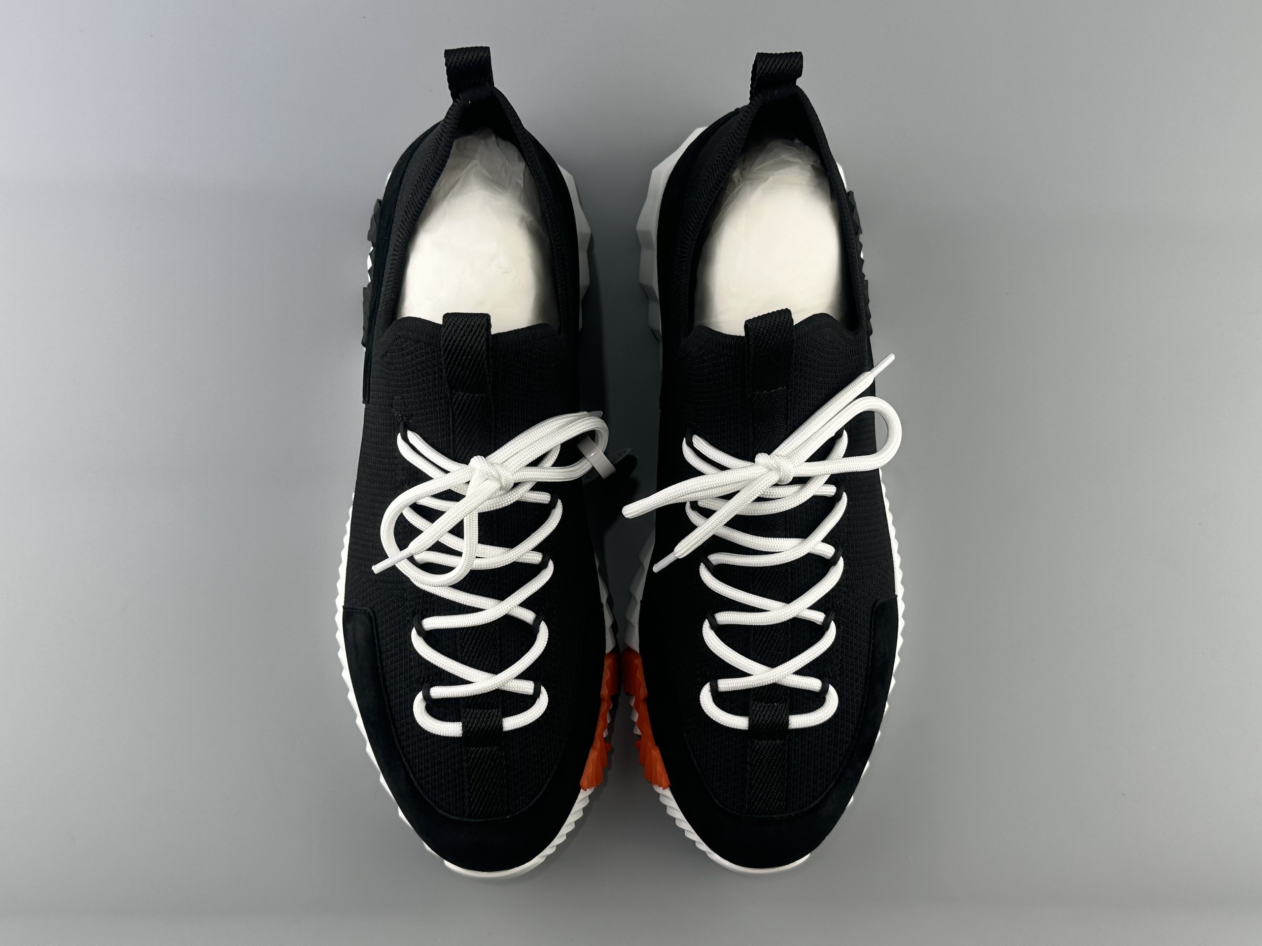Produced by Foshan’s top manufacturers ❗hot model for foreign trade❗) HERMES Lift suede goatskin, lace-free thick sole, 4cm low-top lifestyle casual shoes, complex craftsmanship, men's style, imported leather production! The best outsole on the market! The tooth marks and water chestnuts are clear and three-dimensional! Produced with top imported raw materials! Size:38 39 40 41 42 43 44 45 46 (Excellent order price❗) - Image 8