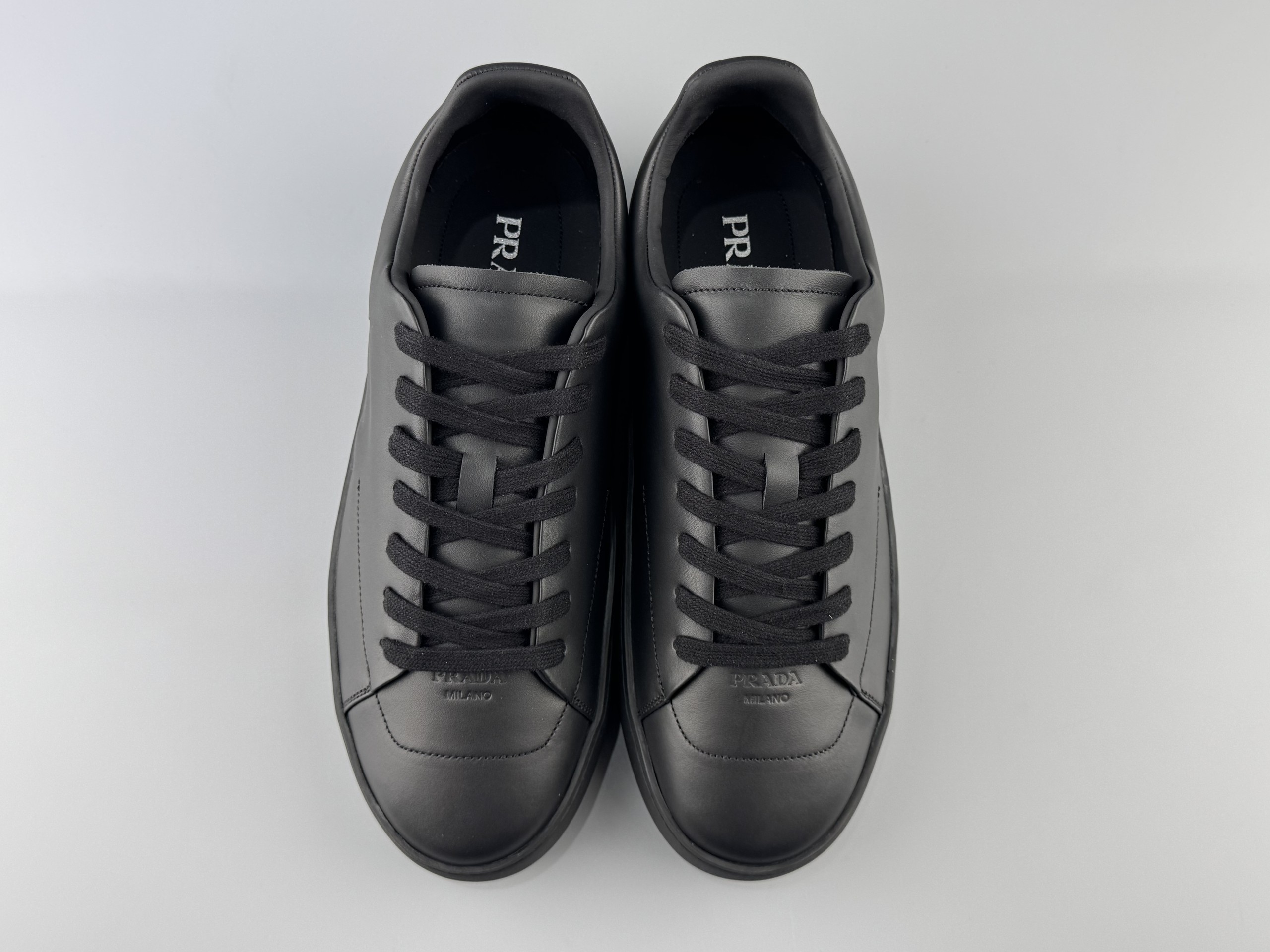 PRADA Court Thick Sole Lace Triangle Logo Low Top Sneakers 4.5cm Men's Size: 38 39 48 41 42 43 44 45 46 (45 46 cannot be returned or exchanged) - Image 8