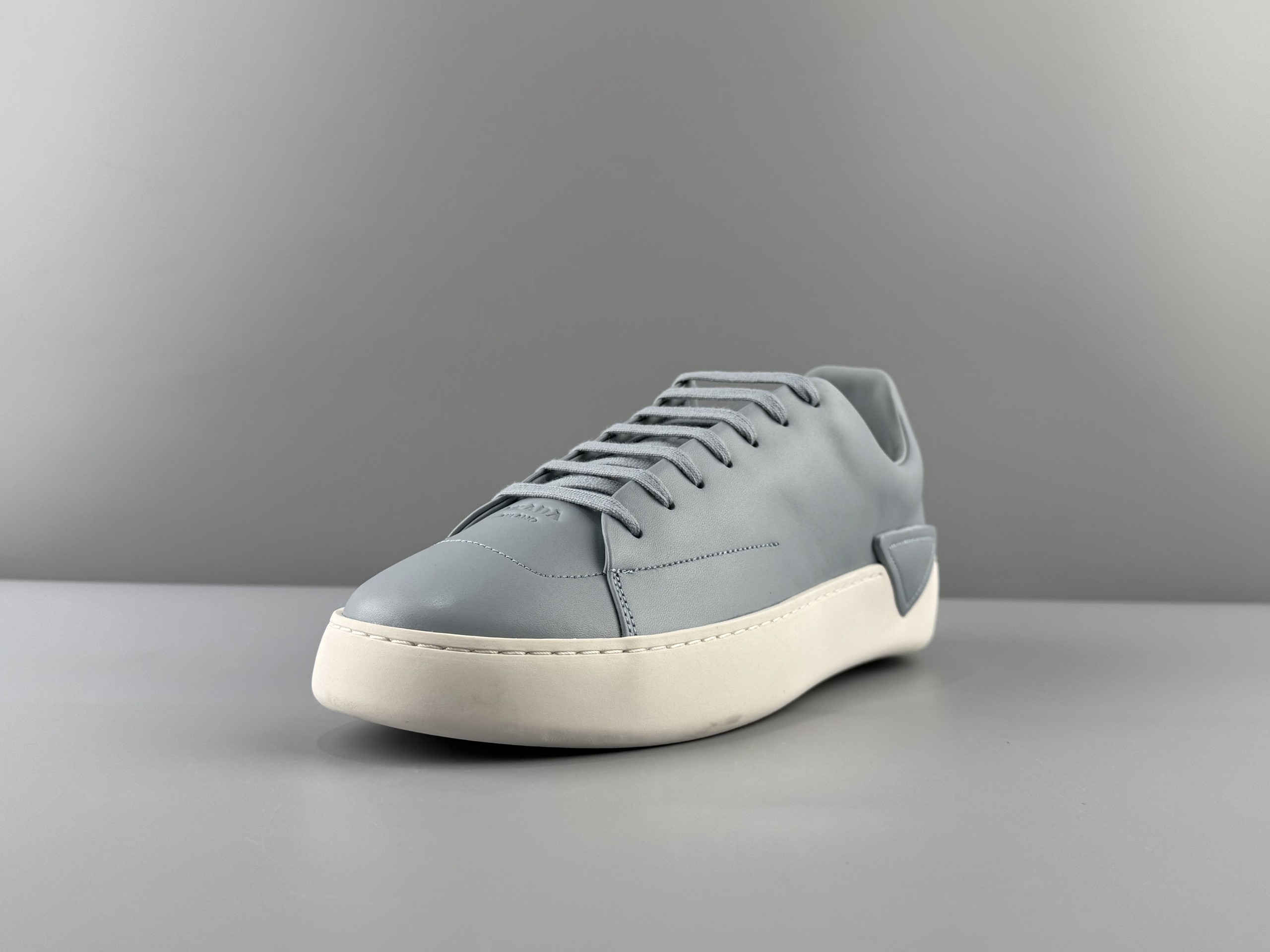 PRADA Court Thick Sole Lace Triangle Logo Low Top Sneakers 4.5cm Men's Size: 38 39 48 41 42 43 44 45 46 (45 46 cannot be returned or exchanged) - Image 2