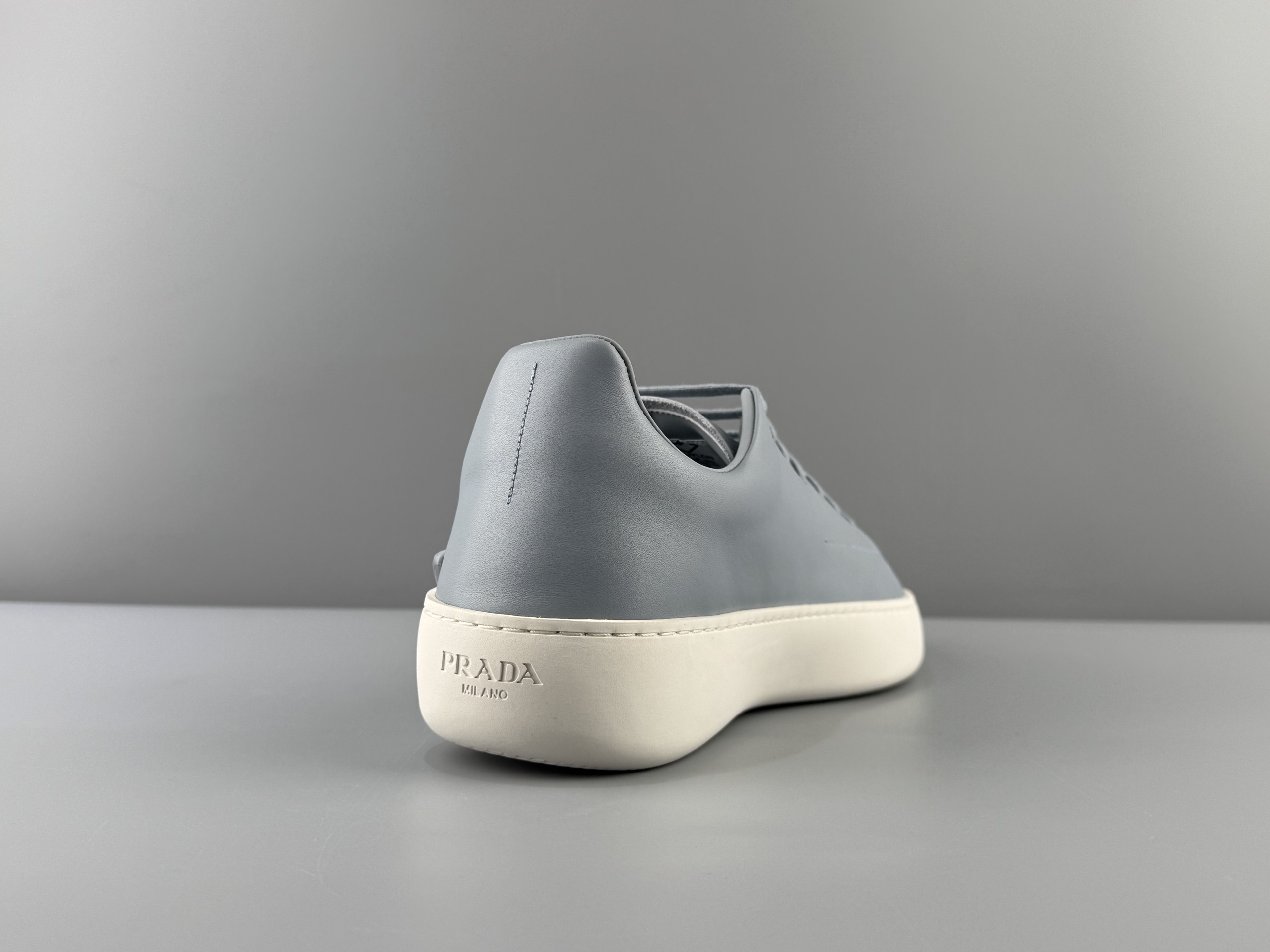 PRADA Court Thick Sole Lace Triangle Logo Low Top Sneakers 4.5cm Men's Size: 38 39 48 41 42 43 44 45 46 (45 46 cannot be returned or exchanged) - Image 4