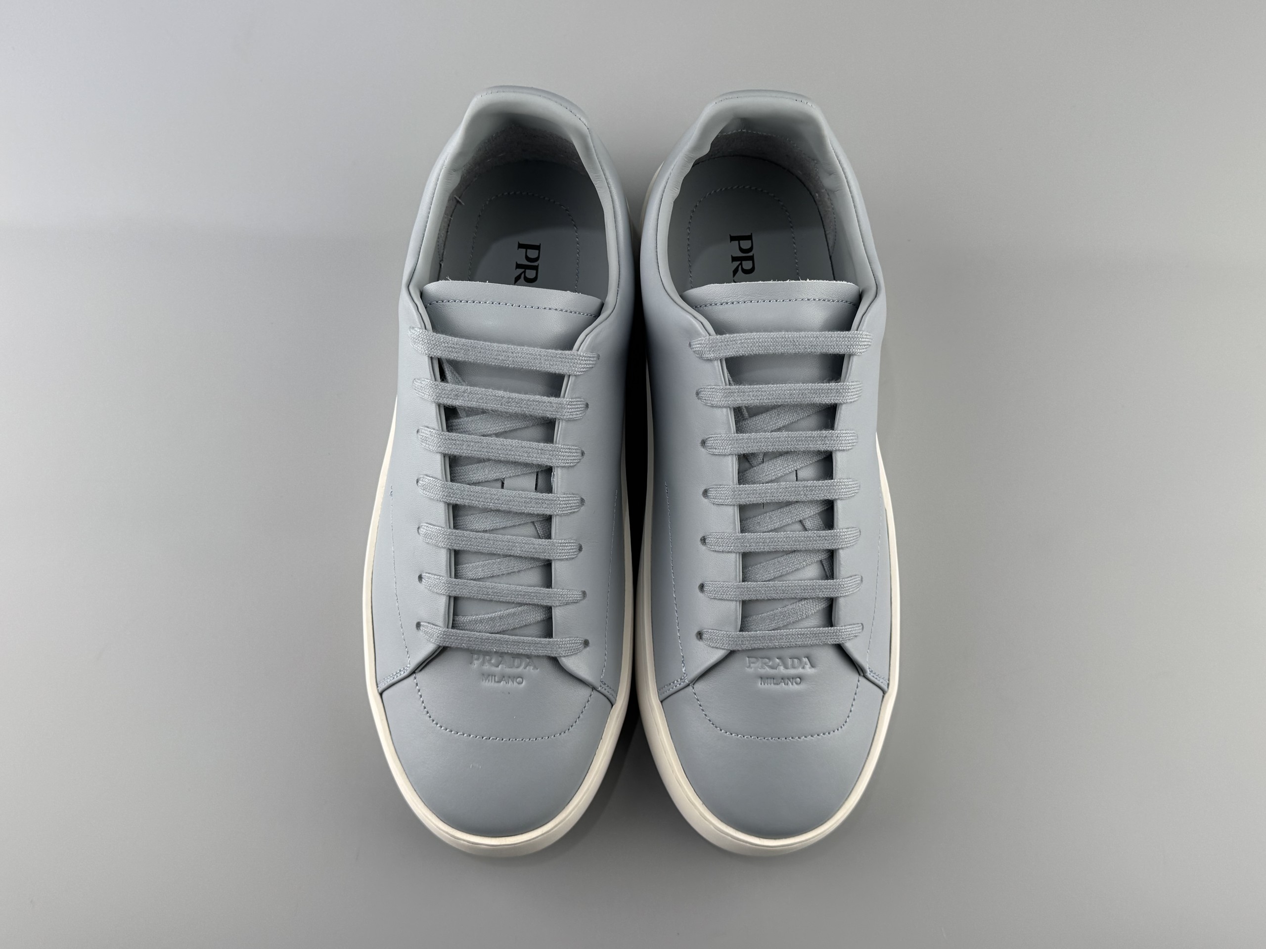 PRADA Court Thick Sole Lace Triangle Logo Low Top Sneakers 4.5cm Men's Size: 38 39 48 41 42 43 44 45 46 (45 46 cannot be returned or exchanged) - Image 8