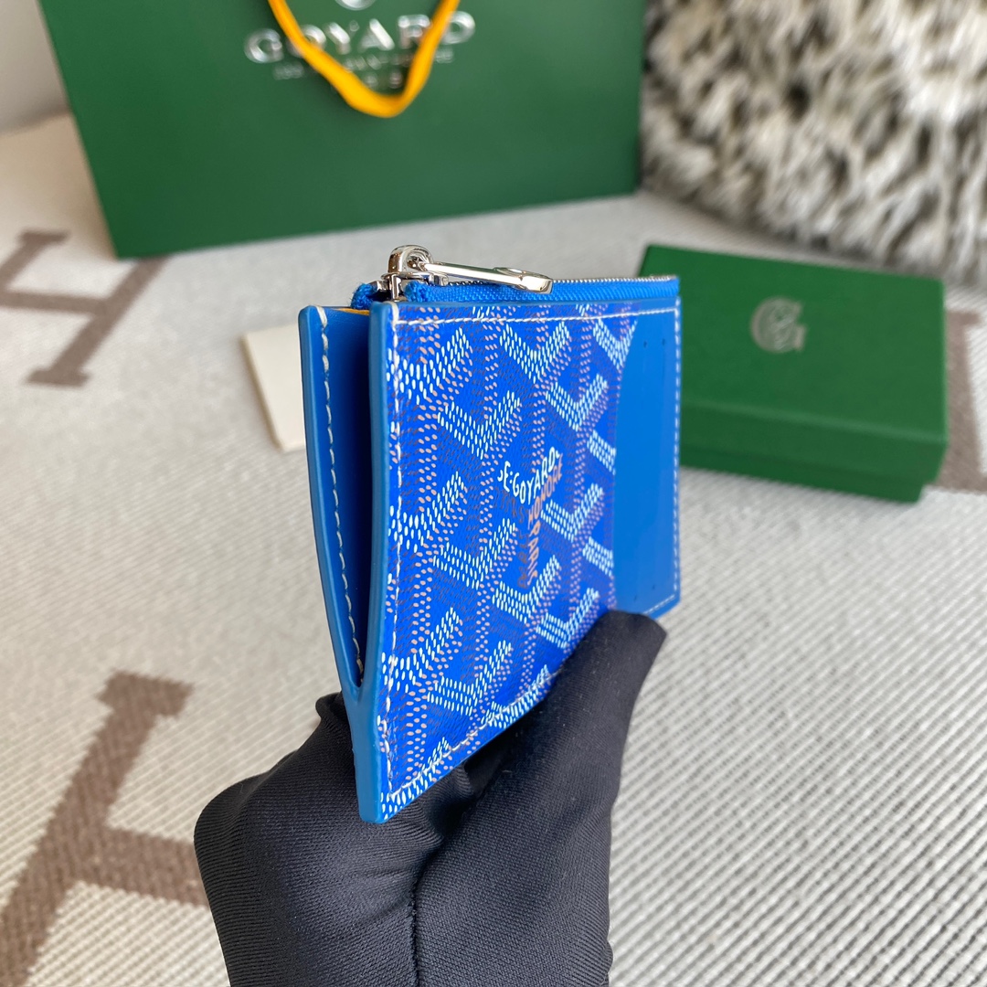 Goyard Goya counter latest version upgraded version new color 🤩 Bourbon flat zipper card holder wallet Three card slots and one zipper pocket can safely store change~ Size: 12.5cm x 1cm x 8.4cm~ Style No - Image 2