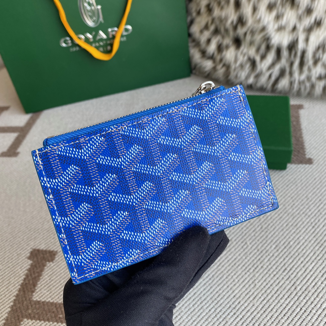 Goyard Goya counter latest version upgraded version new color 🤩 Bourbon flat zipper card holder wallet Three card slots and one zipper pocket can safely store change~ Size: 12.5cm x 1cm x 8.4cm~ Style No - Image 3