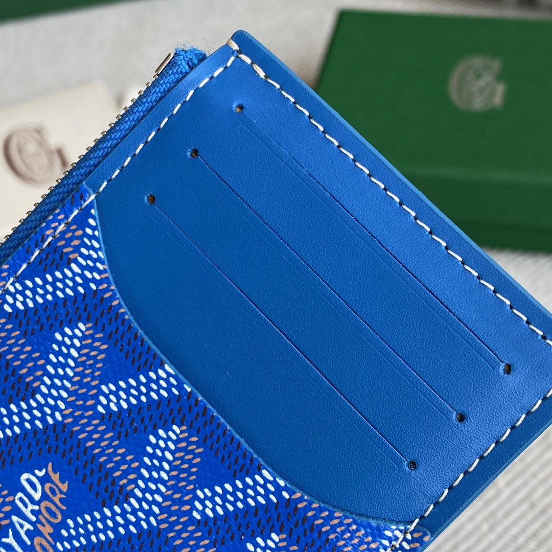 Goyard Goya counter latest version upgraded version new color 🤩 Bourbon flat zipper card holder wallet Three card slots and one zipper pocket can safely store change~ Size: 12.5cm x 1cm x 8.4cm~ Style No - Image 4